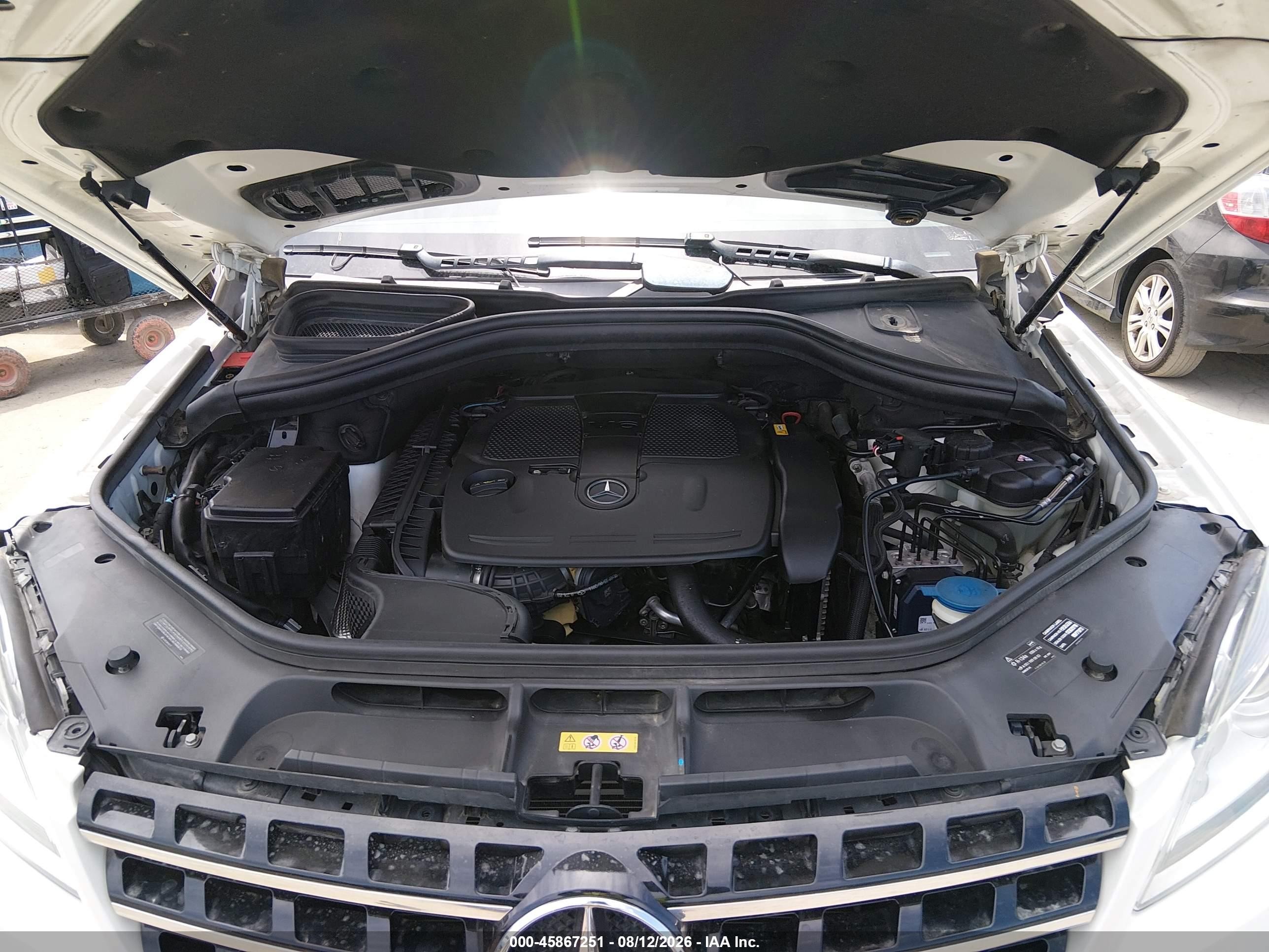 2012 Mercedes-benz Ml 350 4matic White vin: 4JGDA5HB0CA017604