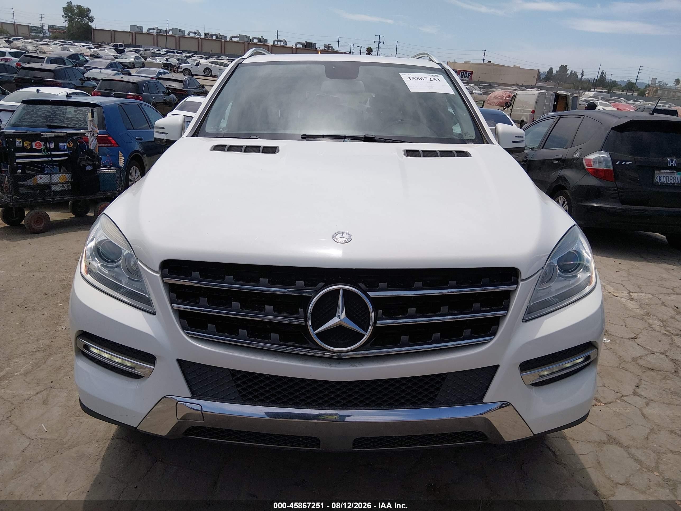 2012 Mercedes-benz Ml 350 4matic White vin: 4JGDA5HB0CA017604