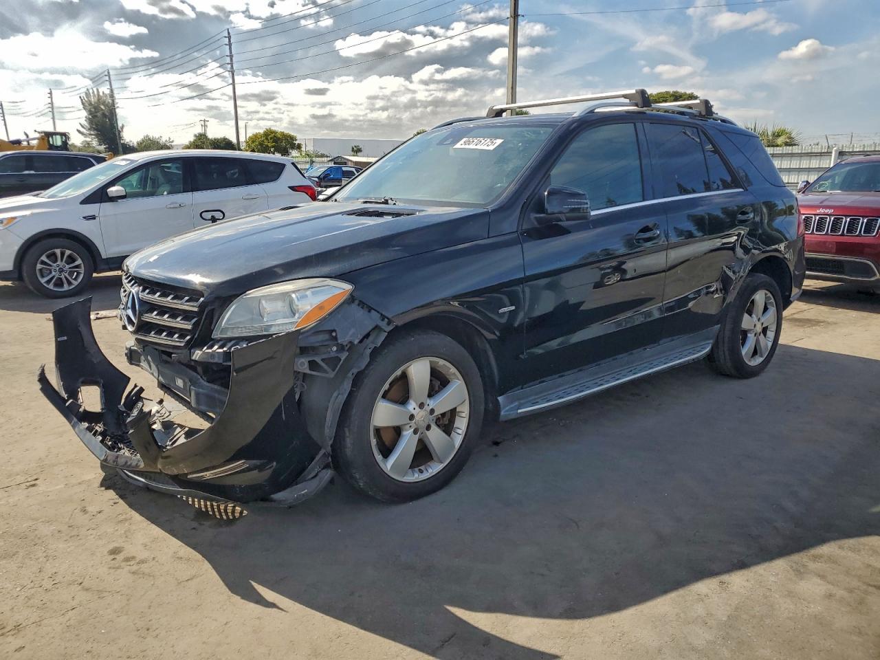 2012 Mercedes-benz Ml 350 4matic Black vin: 4JGDA5HB0CA020034