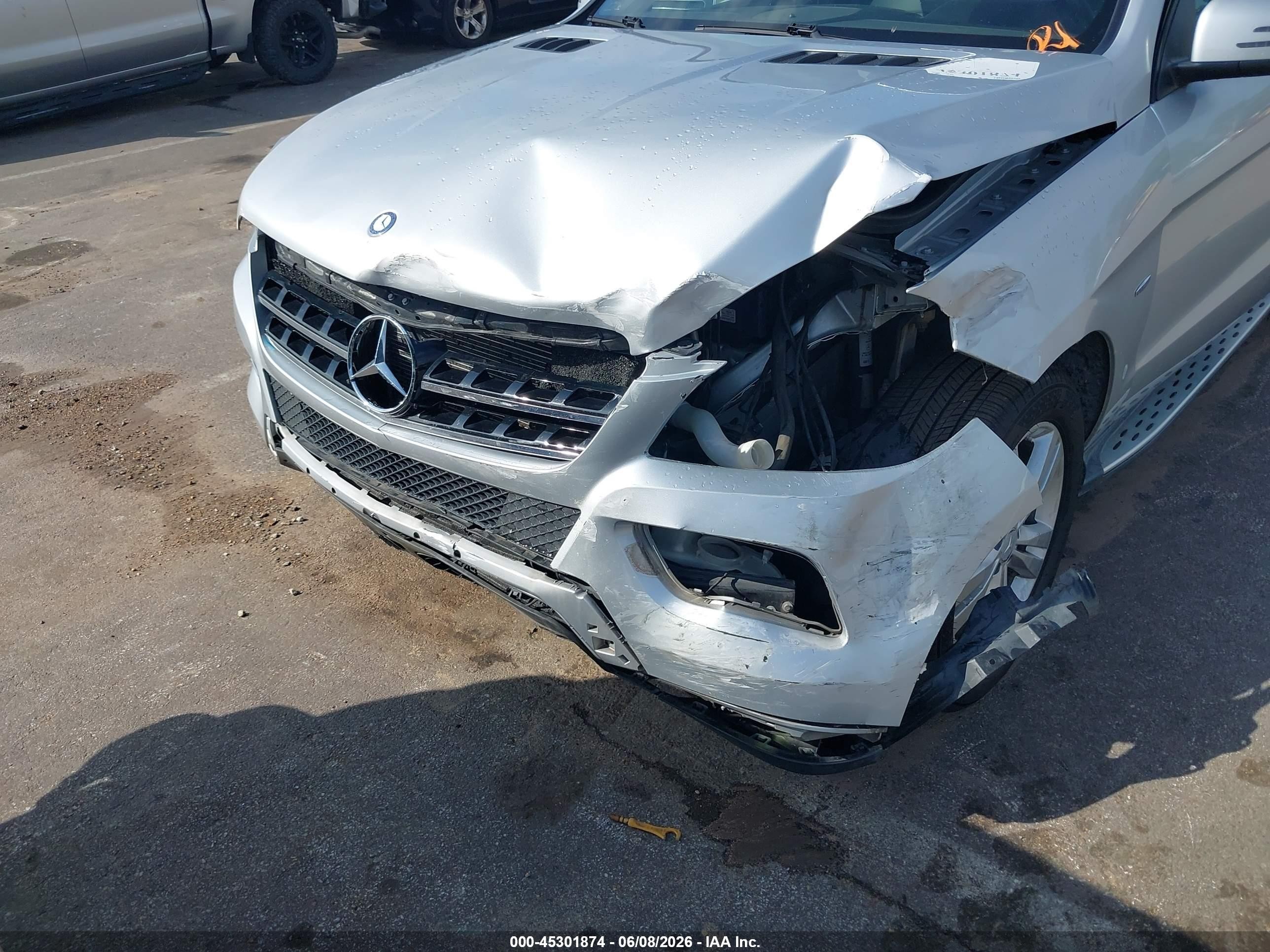2012 Mercedes-benz Ml 350 4matic Gray vin: 4JGDA5HB0CA028084