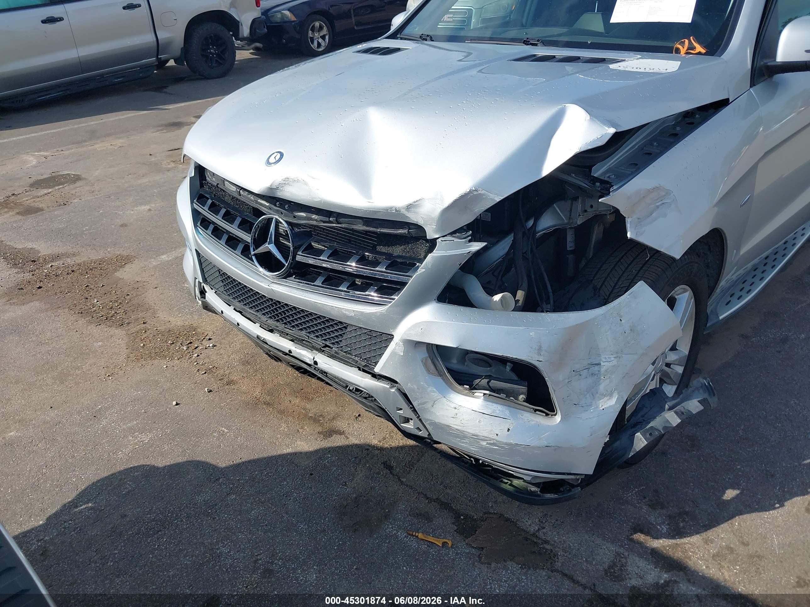 2012 Mercedes-benz Ml 350 4matic Gray vin: 4JGDA5HB0CA028084