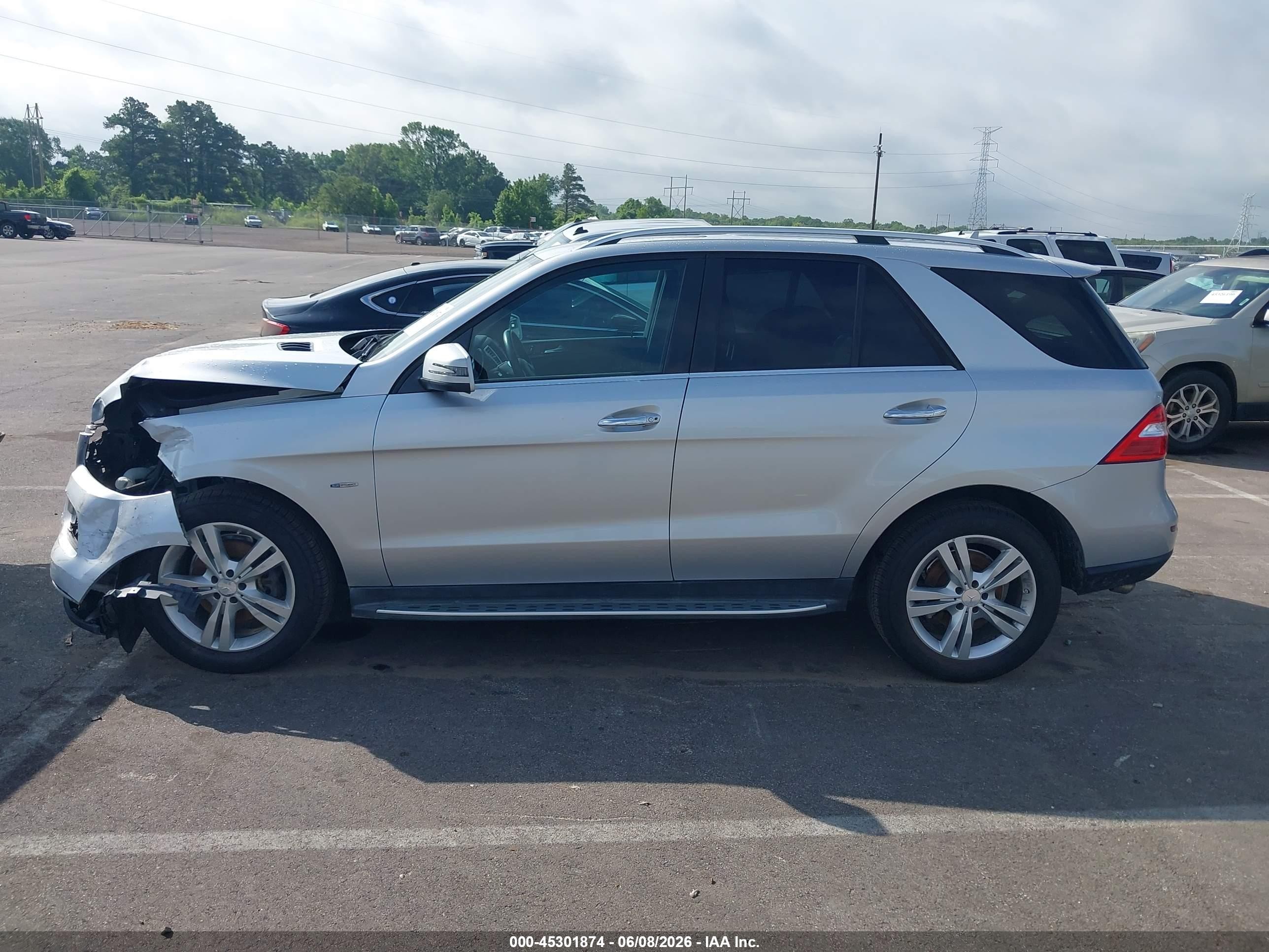 2012 Mercedes-benz Ml 350 4matic Gray vin: 4JGDA5HB0CA028084