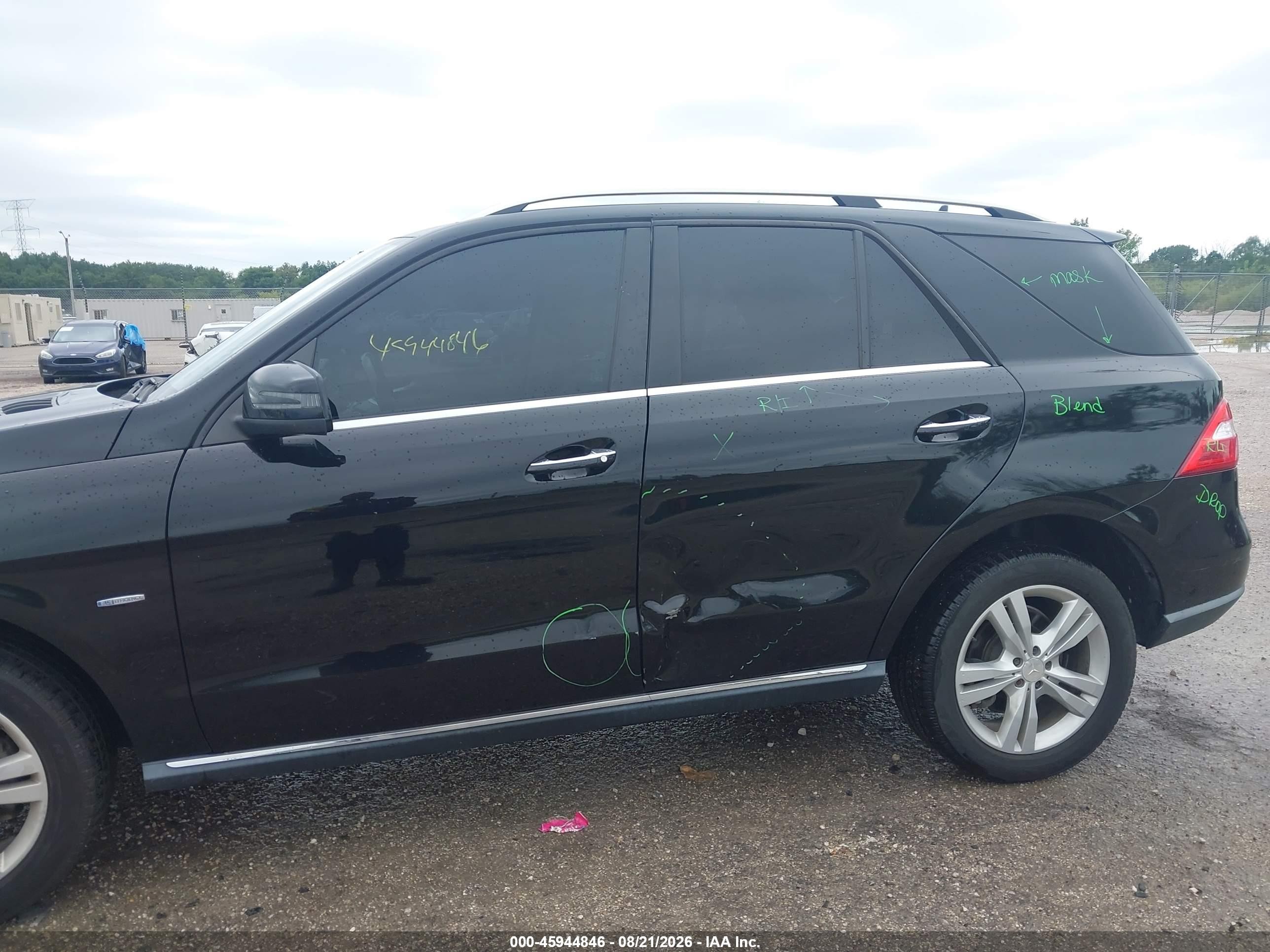 2012 Mercedes-benz Ml 350 4matic Black vin: 4JGDA5HB0CA061957