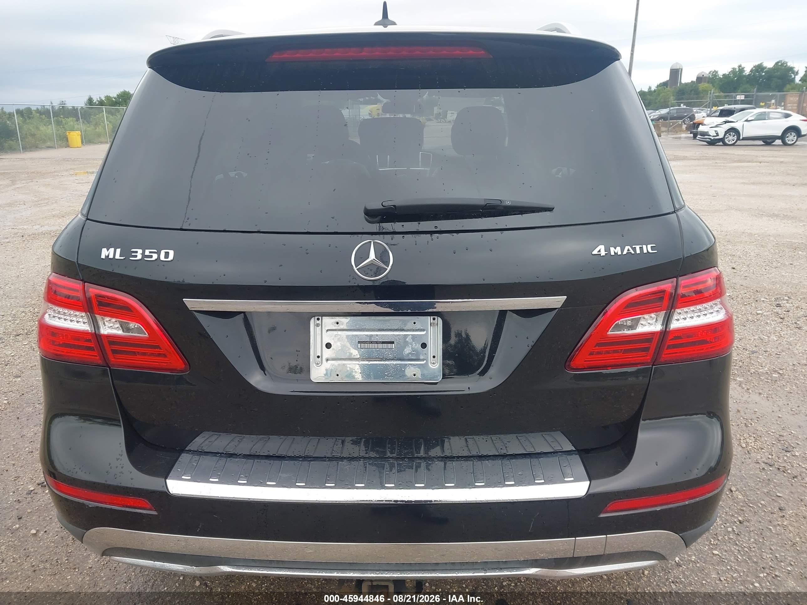 2012 Mercedes-benz Ml 350 4matic Black vin: 4JGDA5HB0CA061957