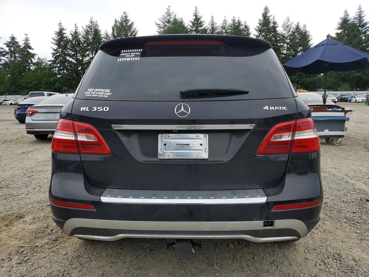 2012 Mercedes-benz Ml 350 4matic Black vin: 4JGDA5HB0CA063076