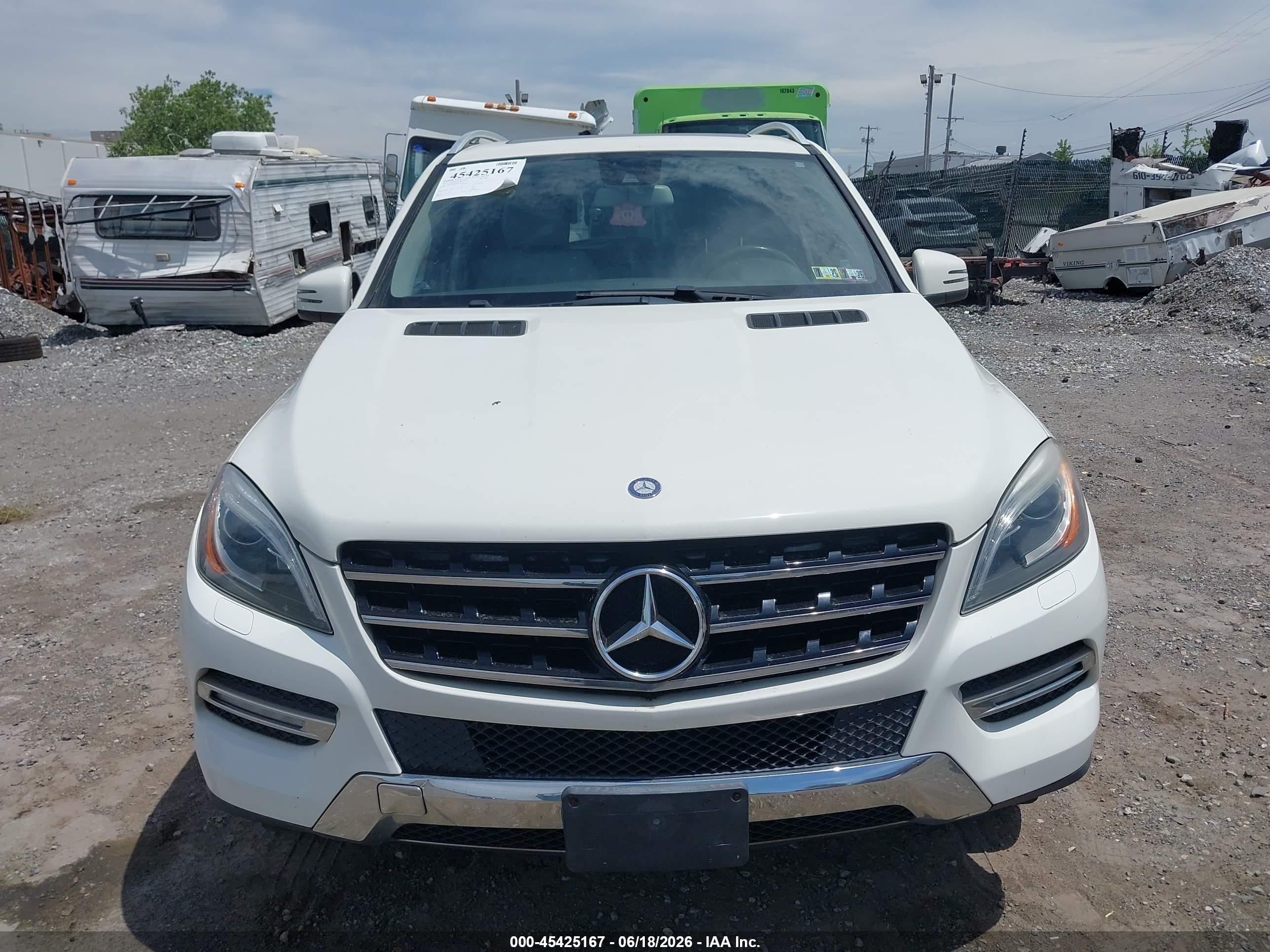 2013 Mercedes-benz Ml 350 4matic Белый vin: 4JGDA5HB0DA101021