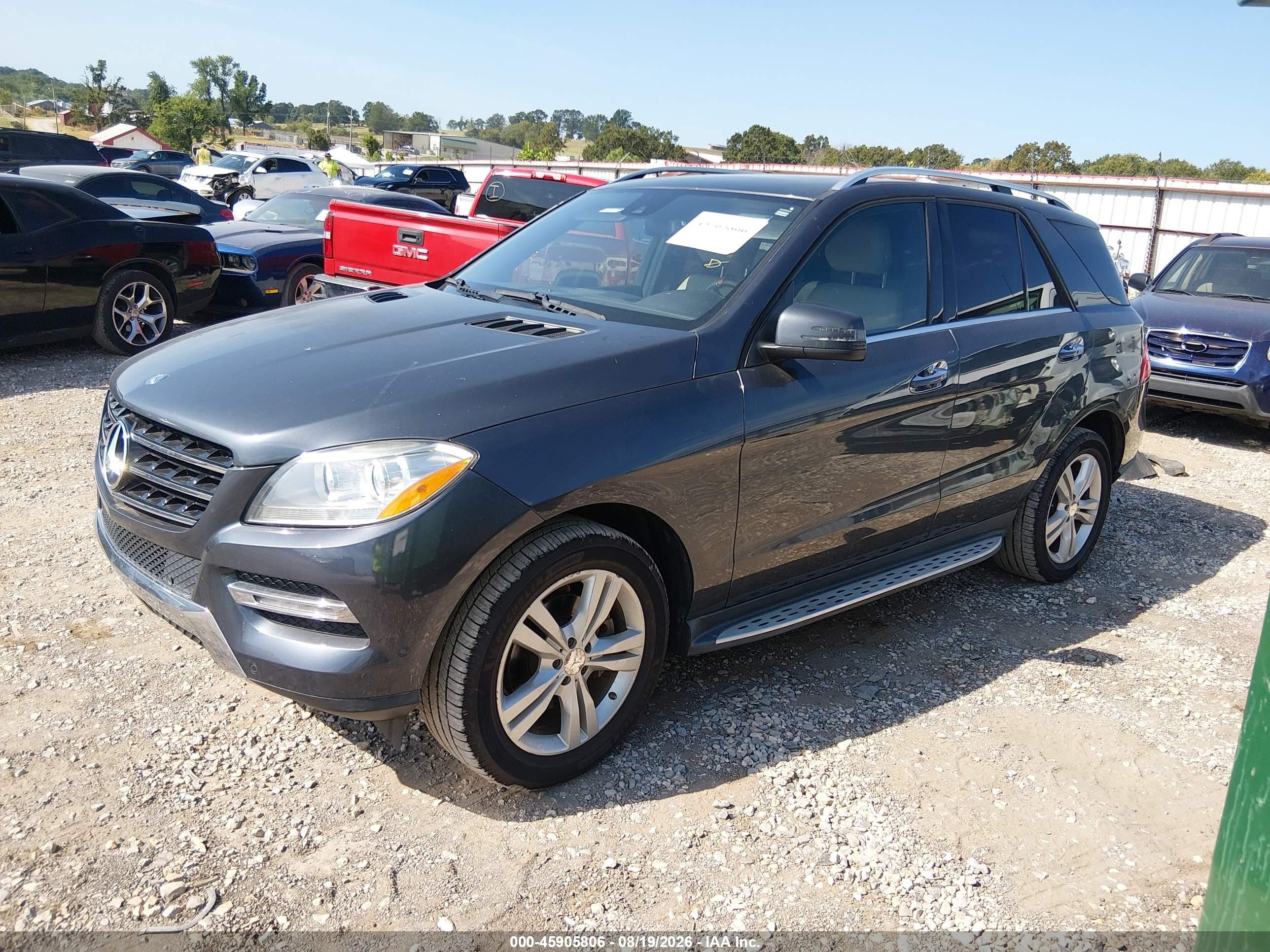 2013 Mercedes-benz Ml 350 4matic Серый vin: 4JGDA5HB0DA114996