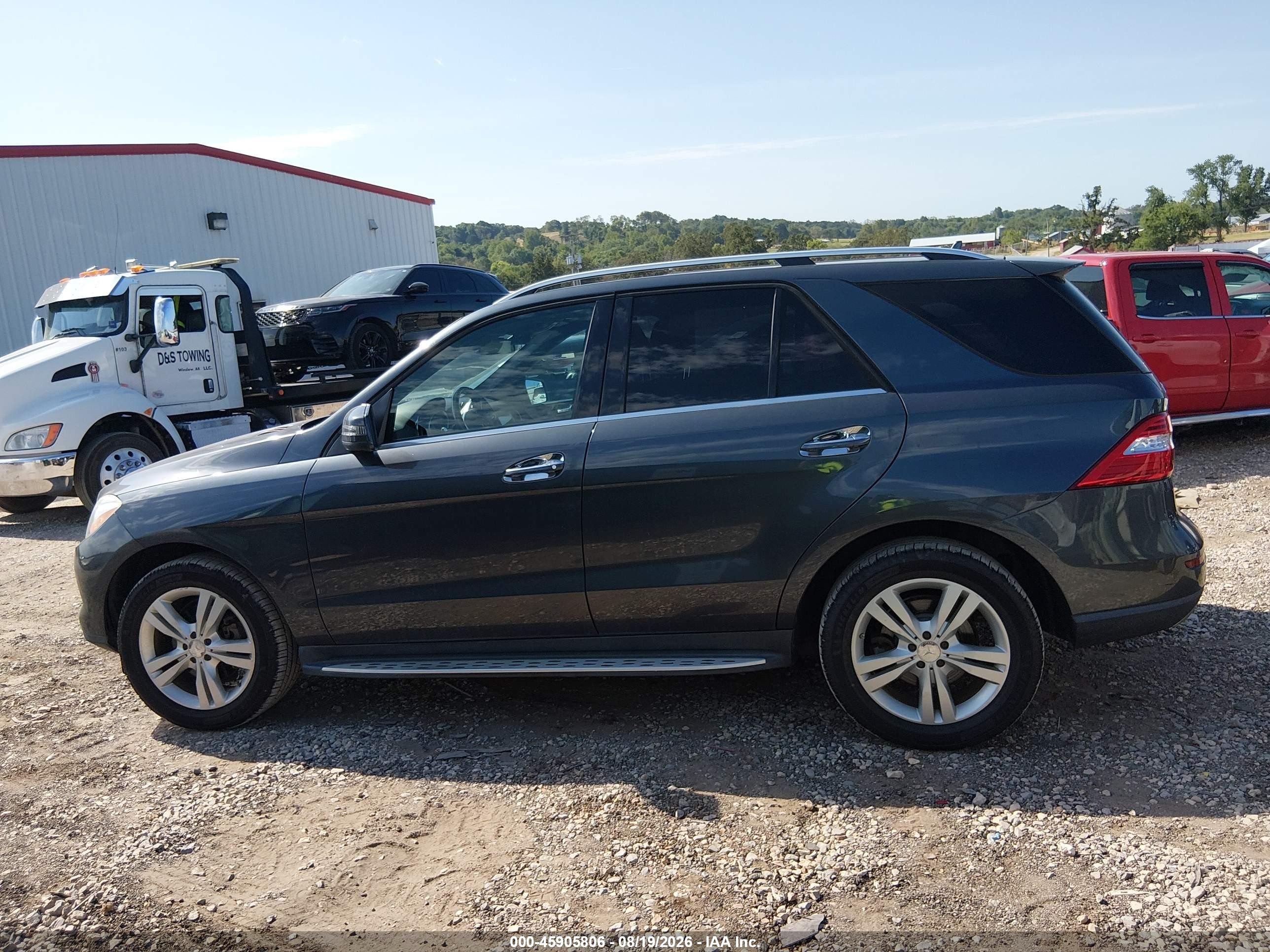 2013 Mercedes-benz Ml 350 4matic Серый vin: 4JGDA5HB0DA114996