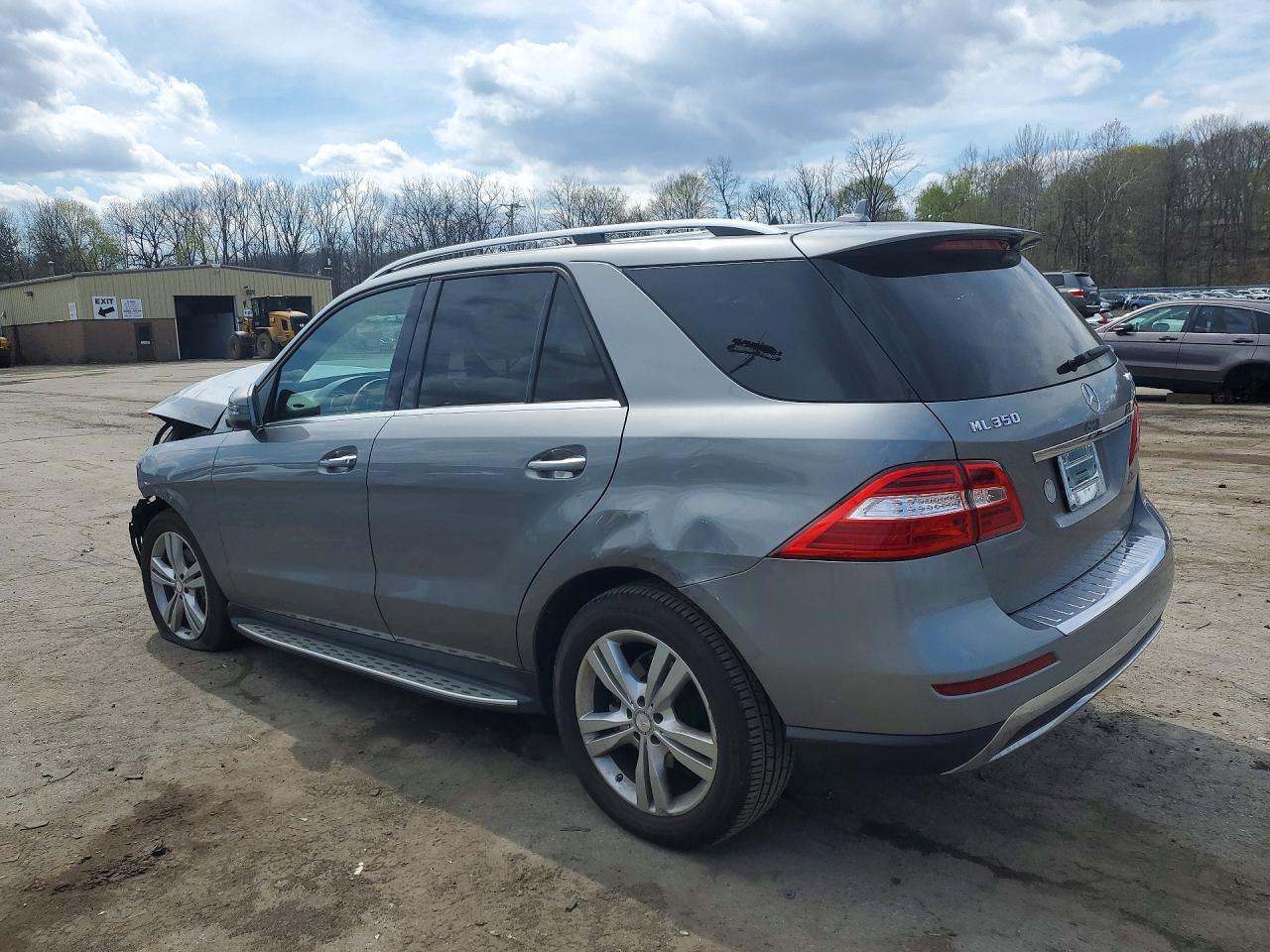 2013 Mercedes-benz Ml 350 4matic Gray vin: 4JGDA5HB0DA131958