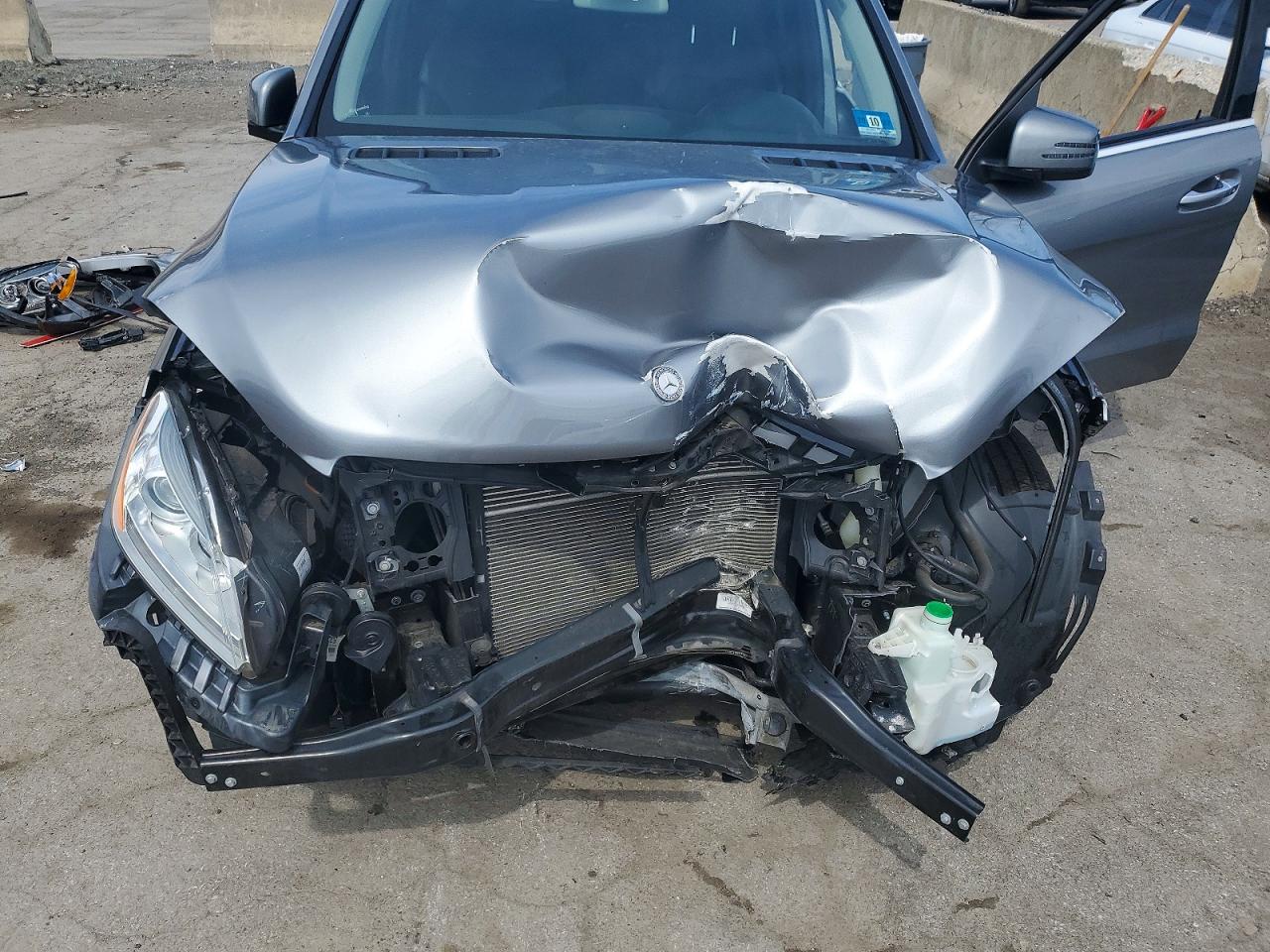 2013 Mercedes-benz Ml 350 4matic Gray vin: 4JGDA5HB0DA131958