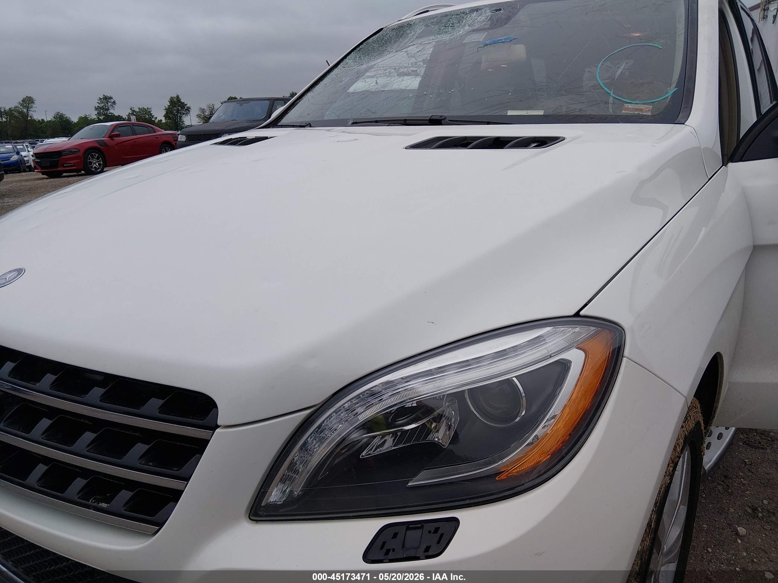 2013 Mercedes-benz Ml 350 4matic White vin: 4JGDA5HB0DA174499
