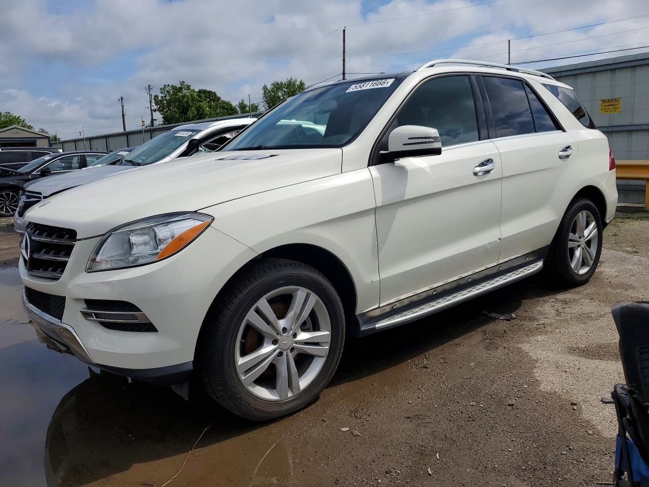 2013 Mercedes-benz Ml 350 4matic White vin: 4JGDA5HB0DA189102