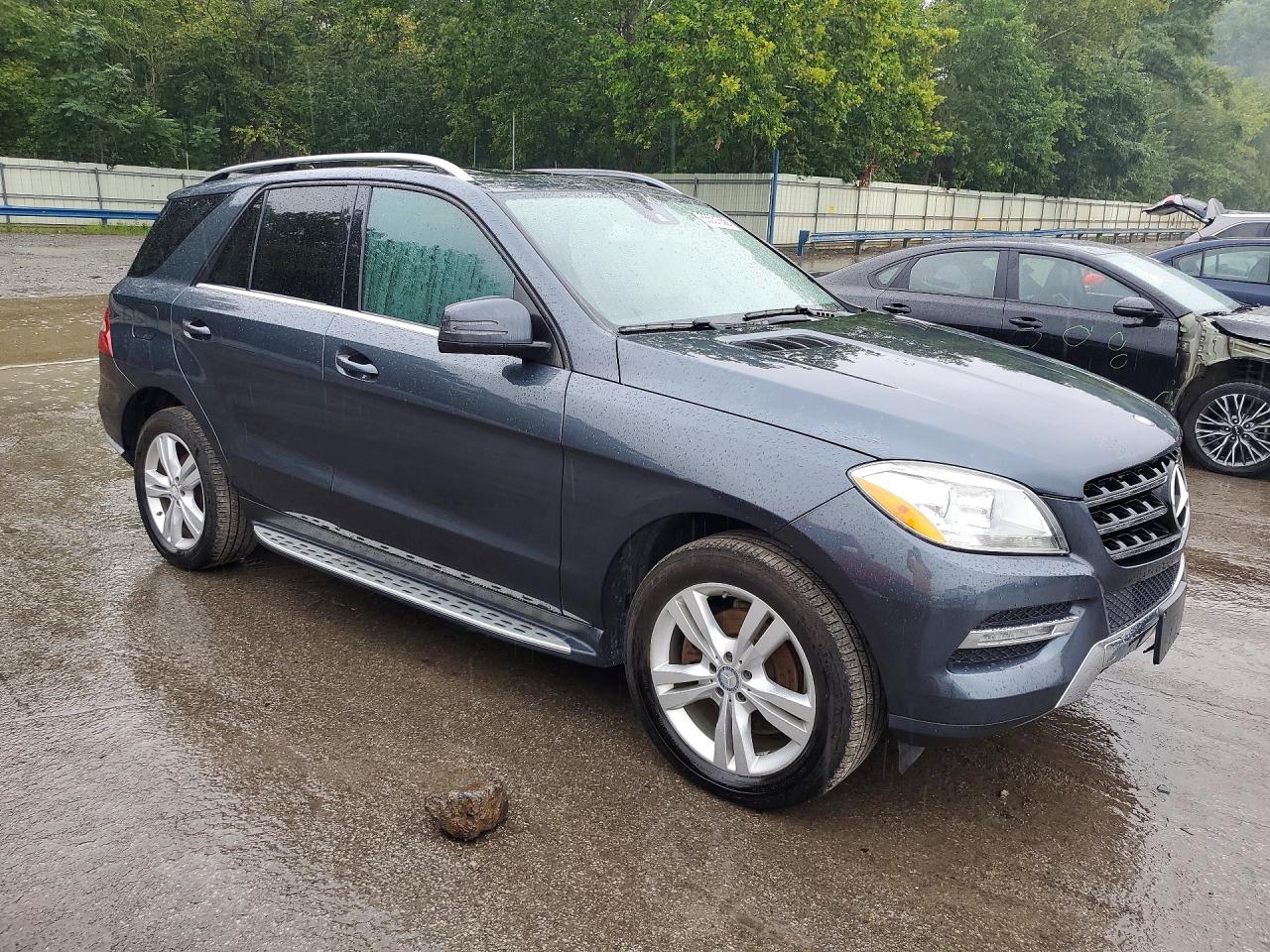 2014 Mercedes-benz Ml 350 4matic Blue vin: 4JGDA5HB0EA275172