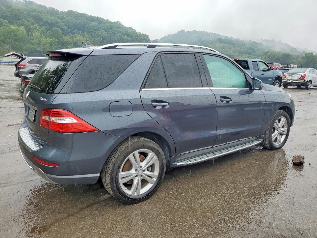 2014 Mercedes-benz Ml 350 4matic Blue vin: 4JGDA5HB0EA275172