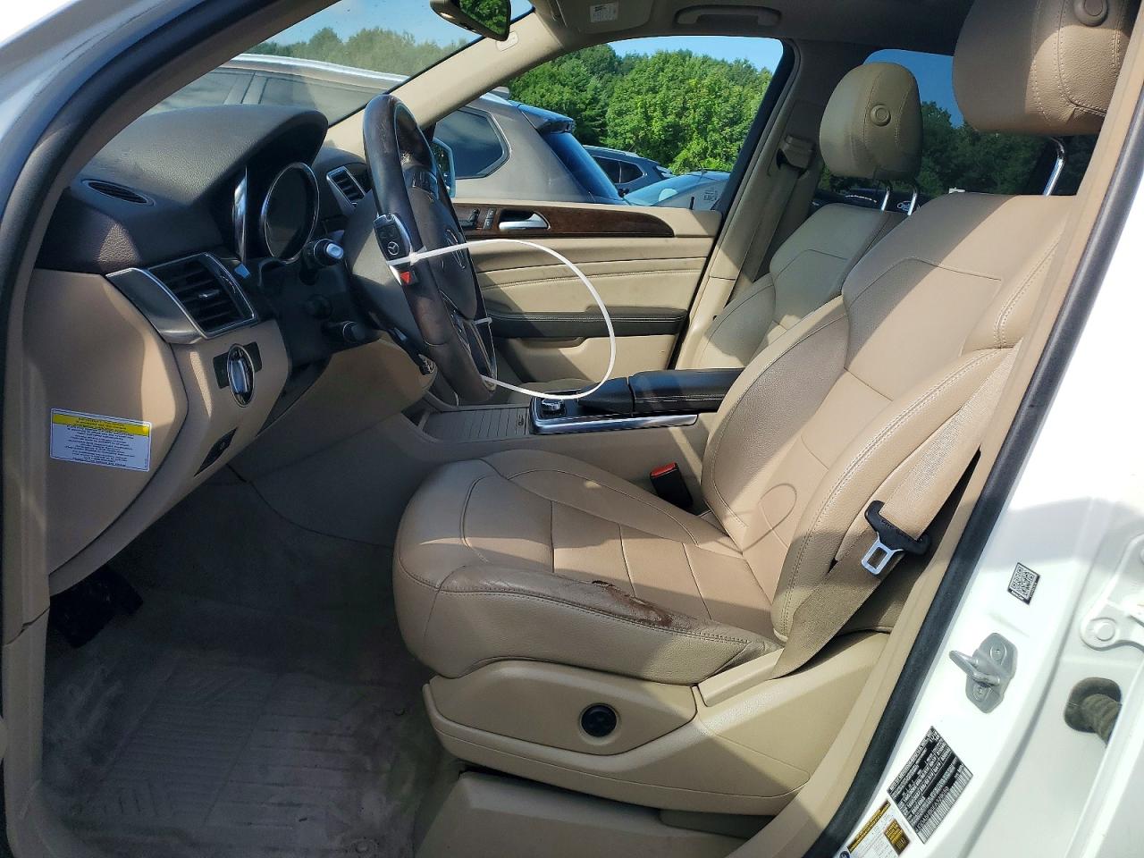 2014 Mercedes-benz Ml 350 4matic White vin: 4JGDA5HB0EA328050