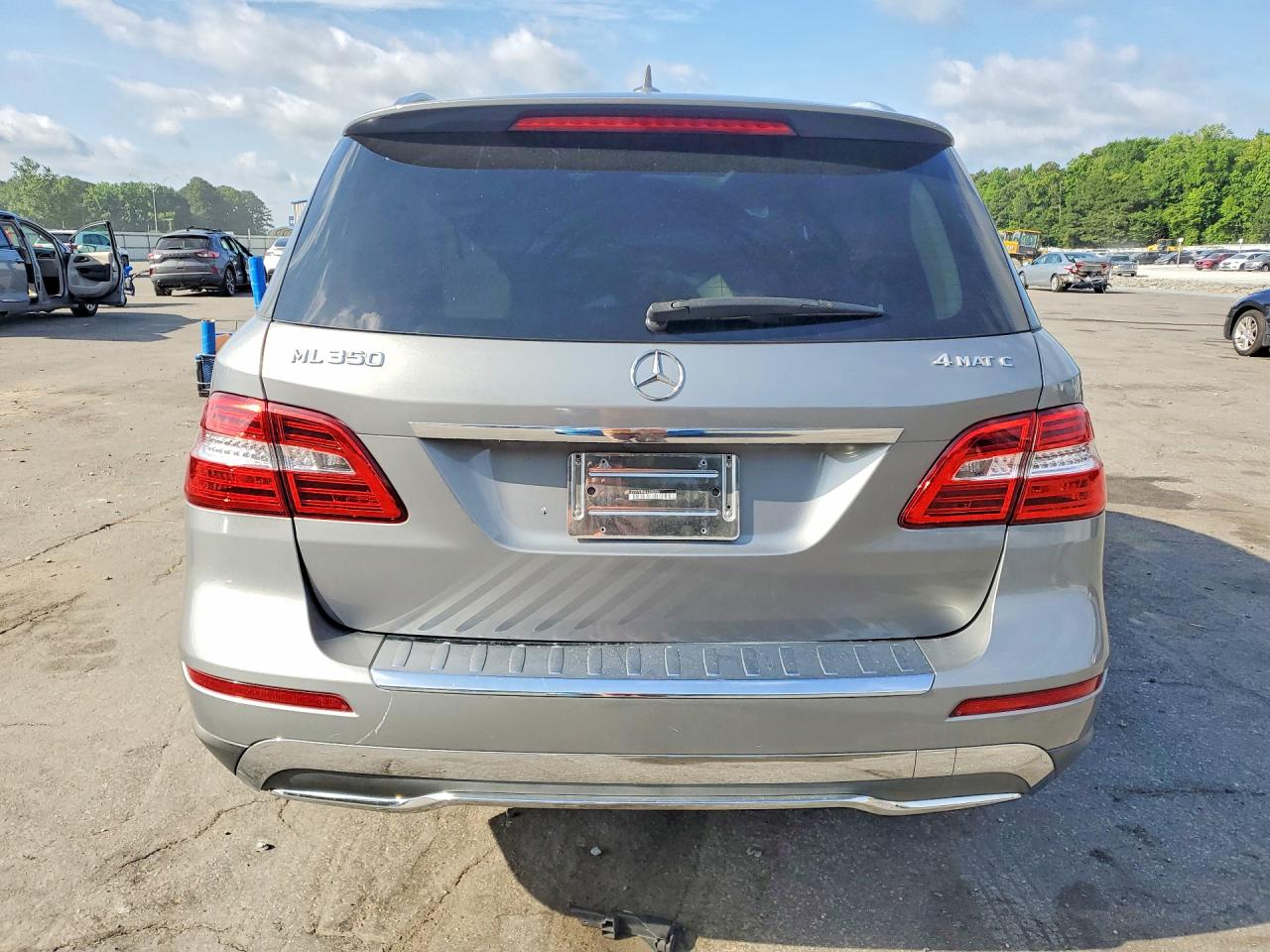 2014 Mercedes-benz Ml 350 4matic Gray vin: 4JGDA5HB0EA339355