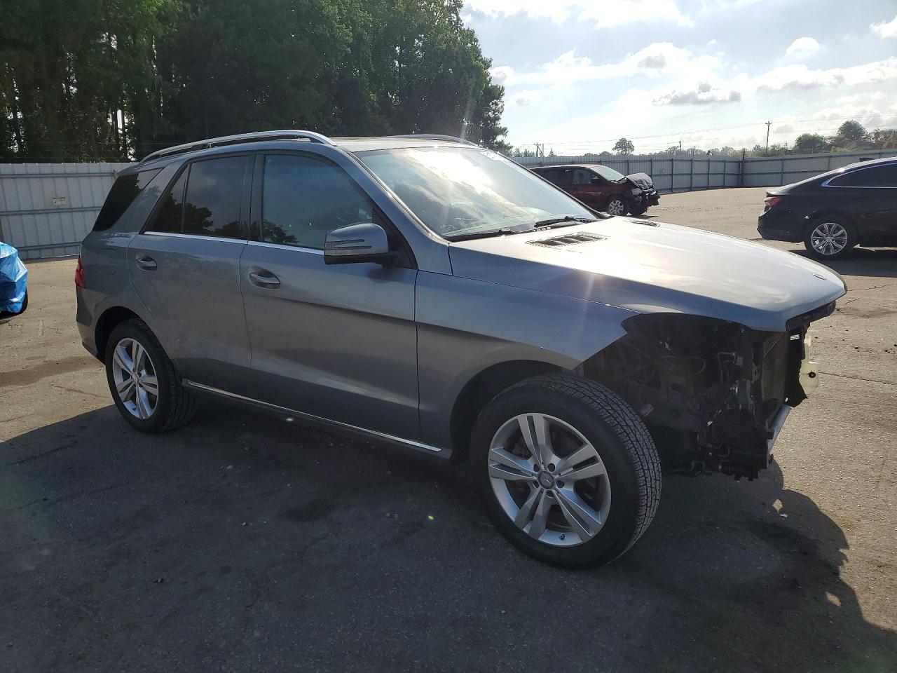 2014 Mercedes-benz Ml 350 4matic Gray vin: 4JGDA5HB0EA339355