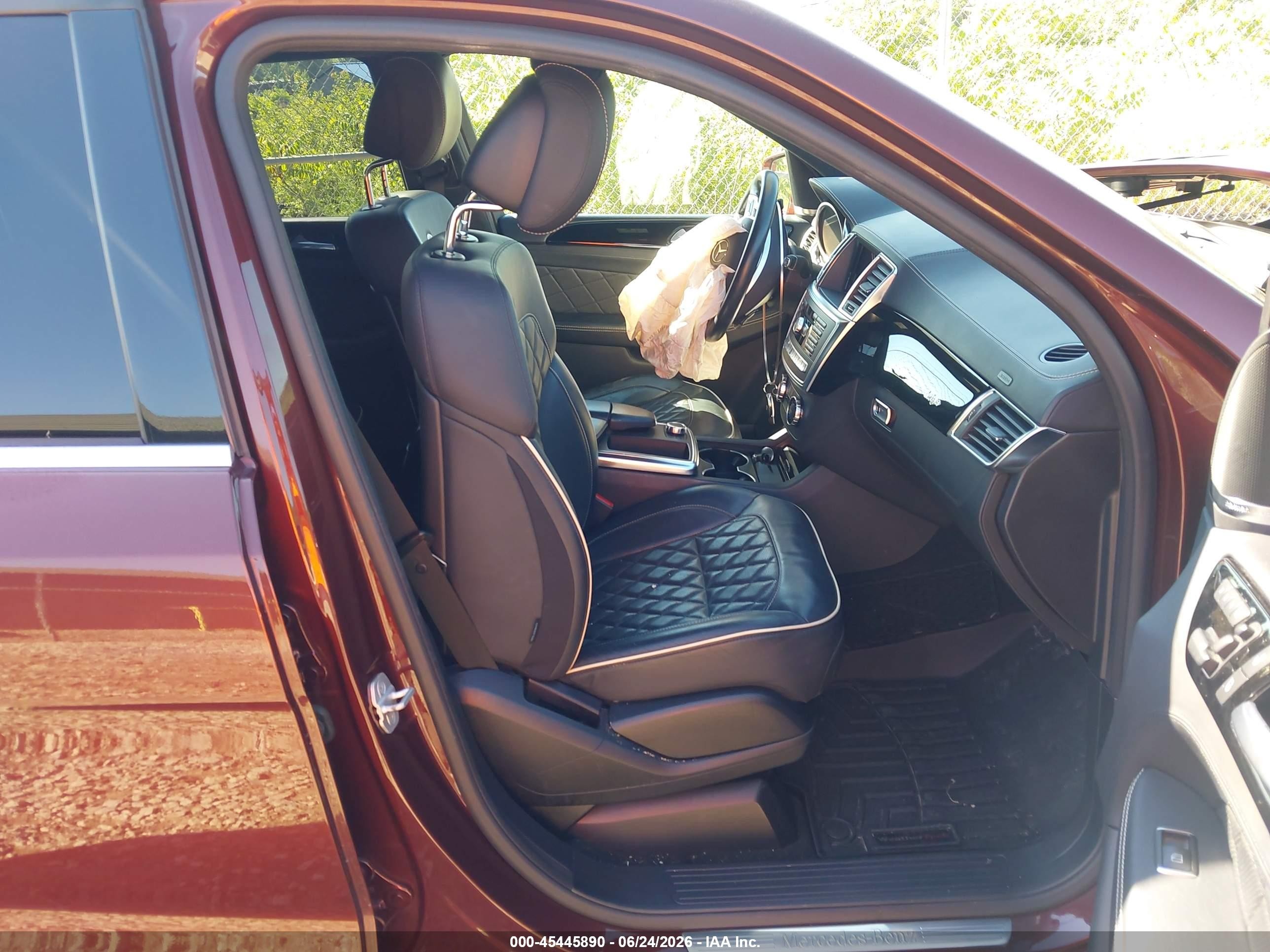 2014 Mercedes-benz Ml 350 4matic Red vin: 4JGDA5HB0EA358360