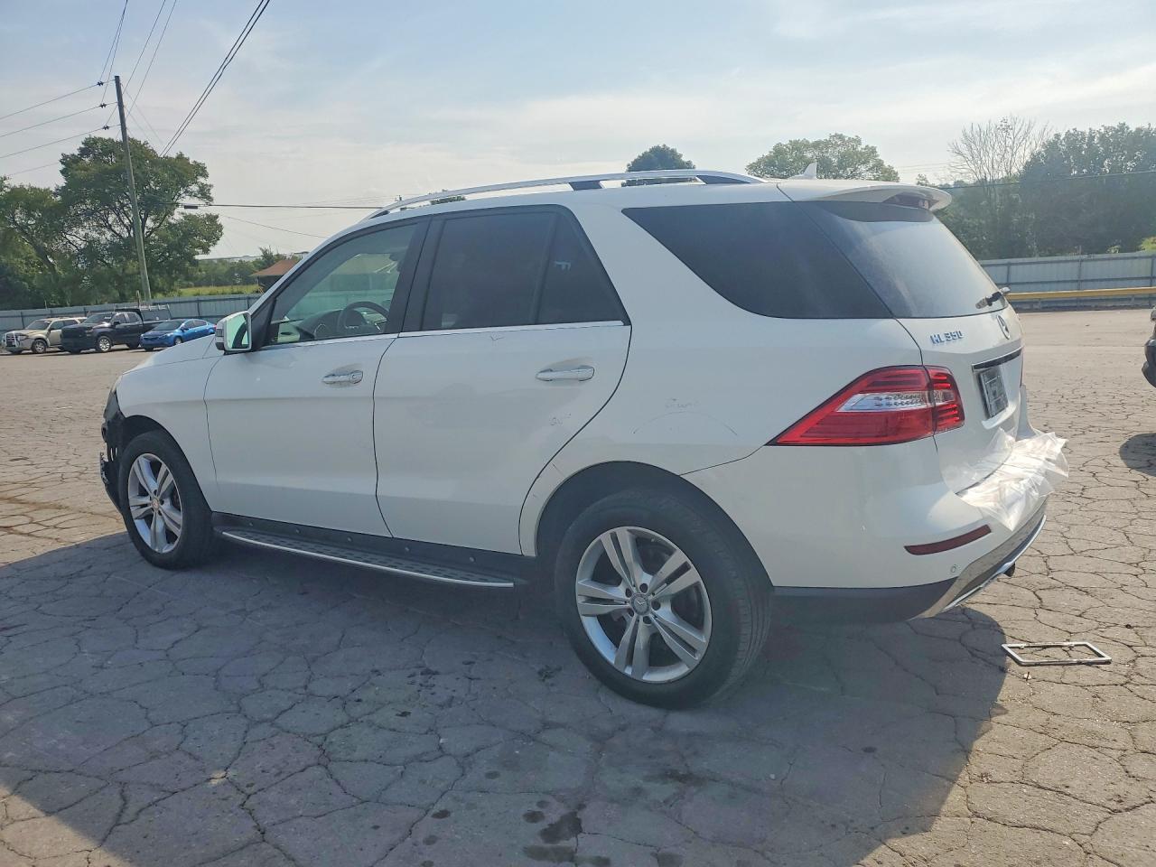 2014 Mercedes-benz Ml 350 4matic White vin: 4JGDA5HB0EA404981