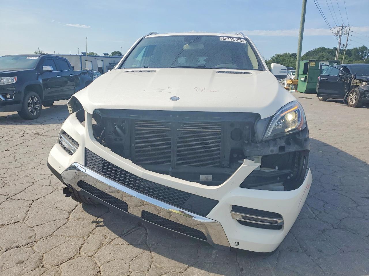 2014 Mercedes-benz Ml 350 4matic White vin: 4JGDA5HB0EA404981
