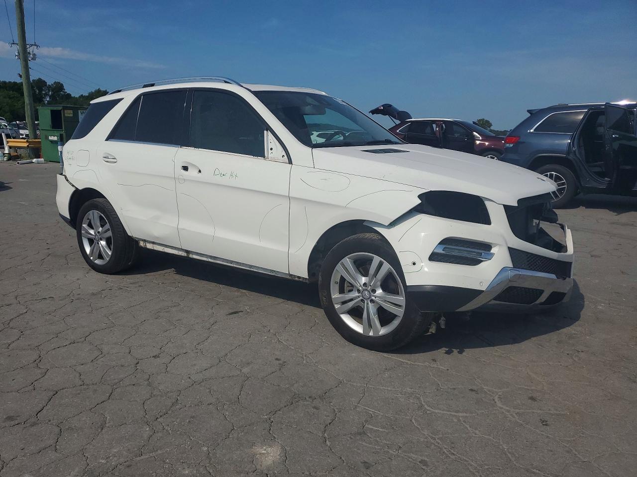 2014 Mercedes-benz Ml 350 4matic White vin: 4JGDA5HB0EA404981
