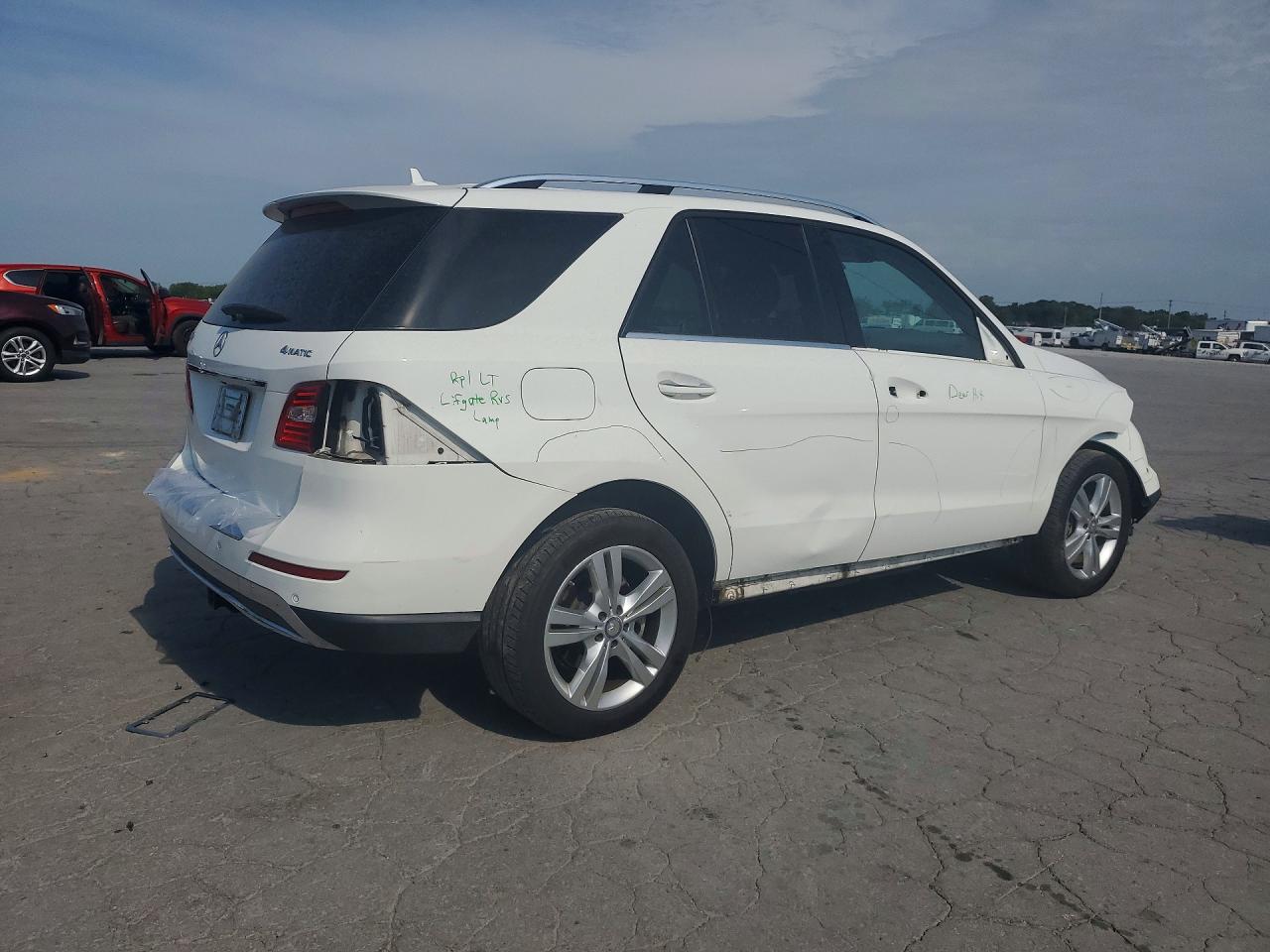2014 Mercedes-benz Ml 350 4matic White vin: 4JGDA5HB0EA404981