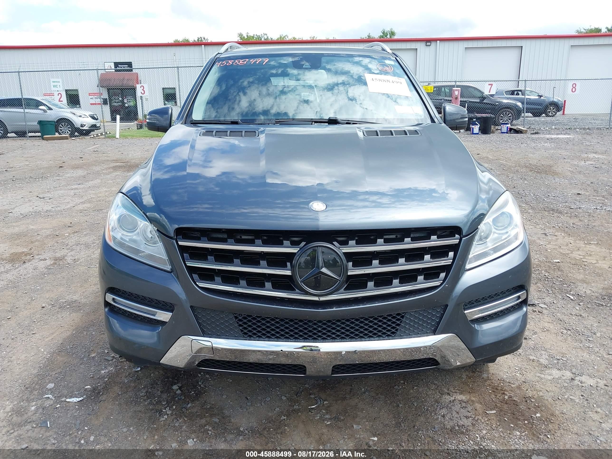 2014 Mercedes-benz Ml 350 4matic Gray vin: 4JGDA5HB0EA417942