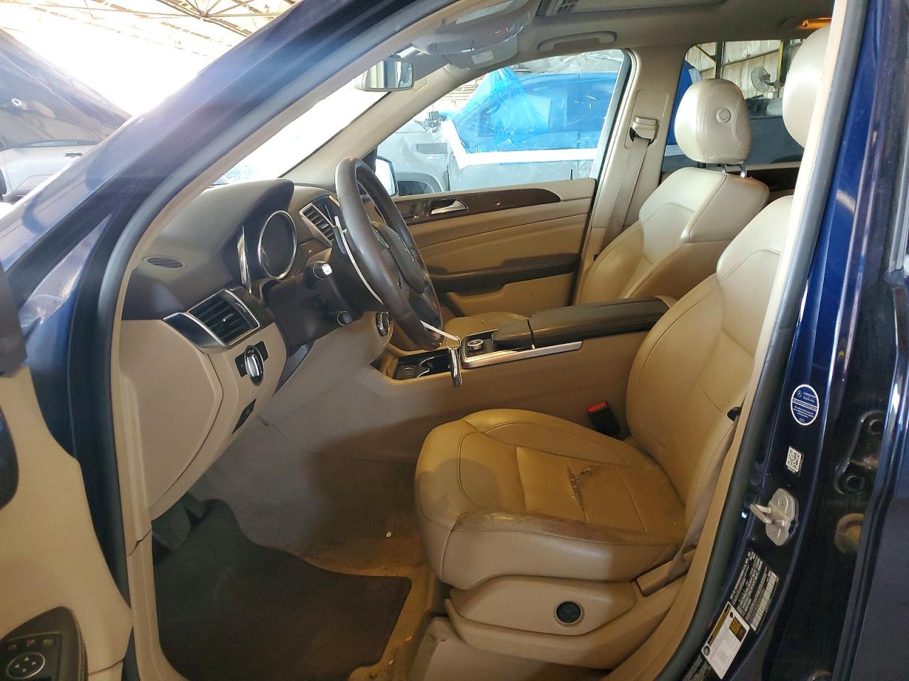 2014 Mercedes-benz Ml 350 4matic Blue vin: 4JGDA5HB0EA429282