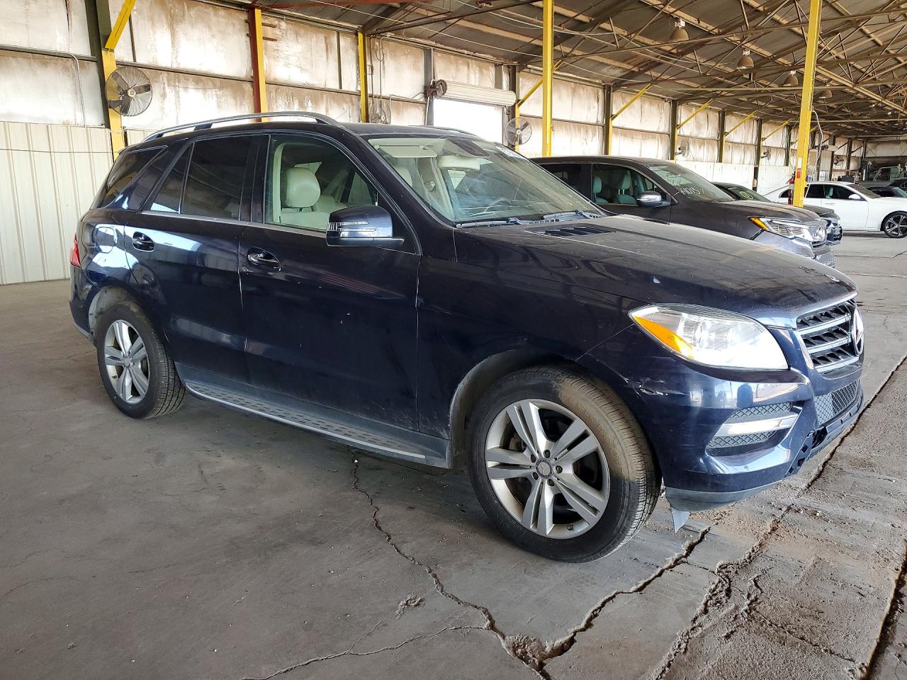 2014 Mercedes-benz Ml 350 4matic Blue vin: 4JGDA5HB0EA429282