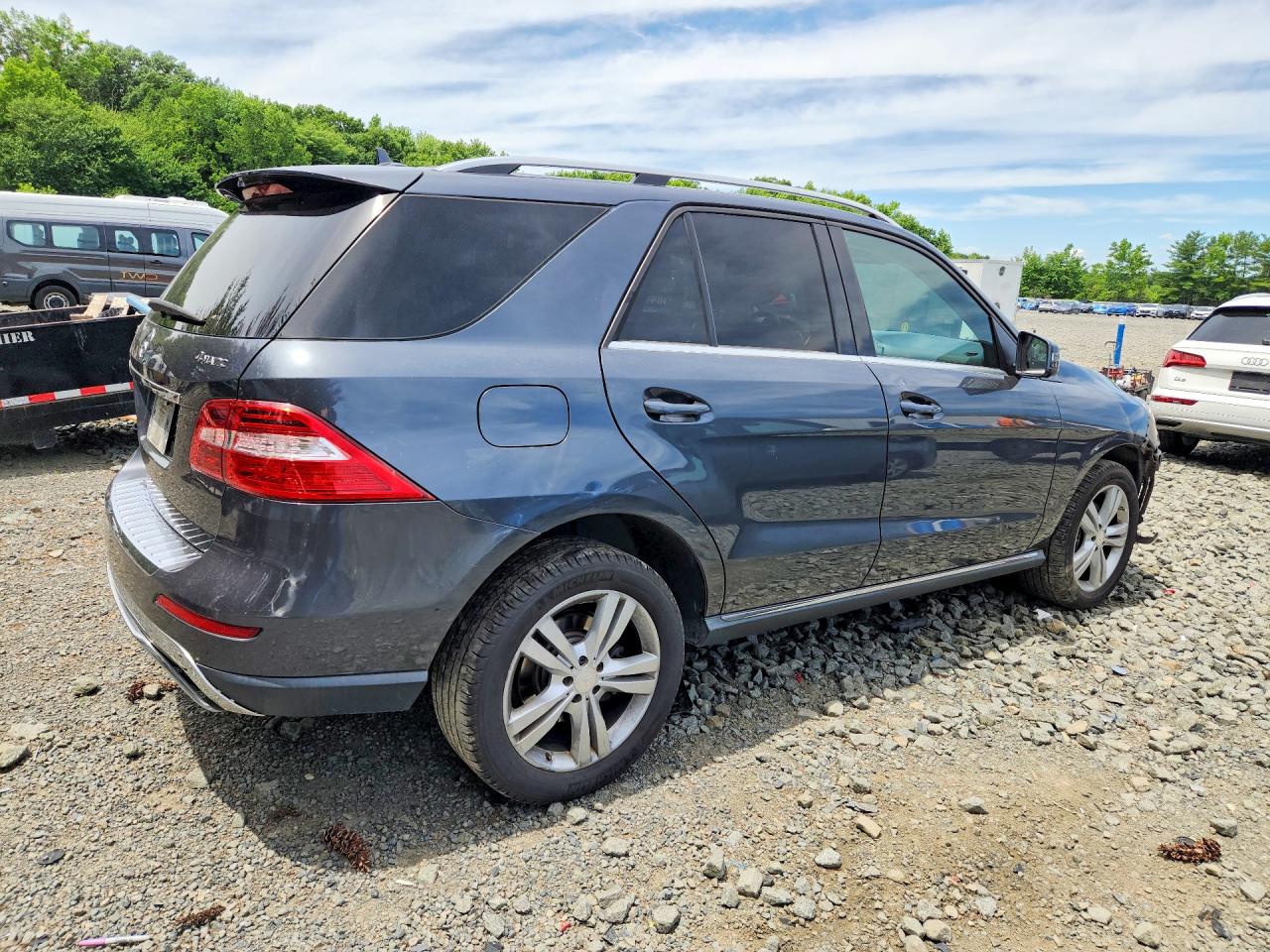 2015 Mercedes-benz Ml 350 4matic Gray vin: 4JGDA5HB0FA465328