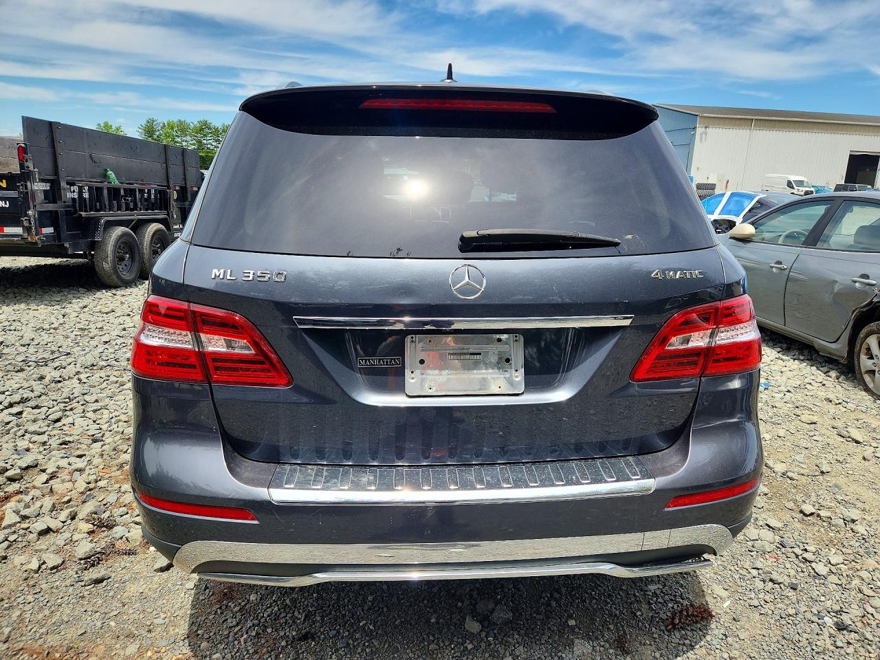 2015 Mercedes-benz Ml 350 4matic Gray vin: 4JGDA5HB0FA465328