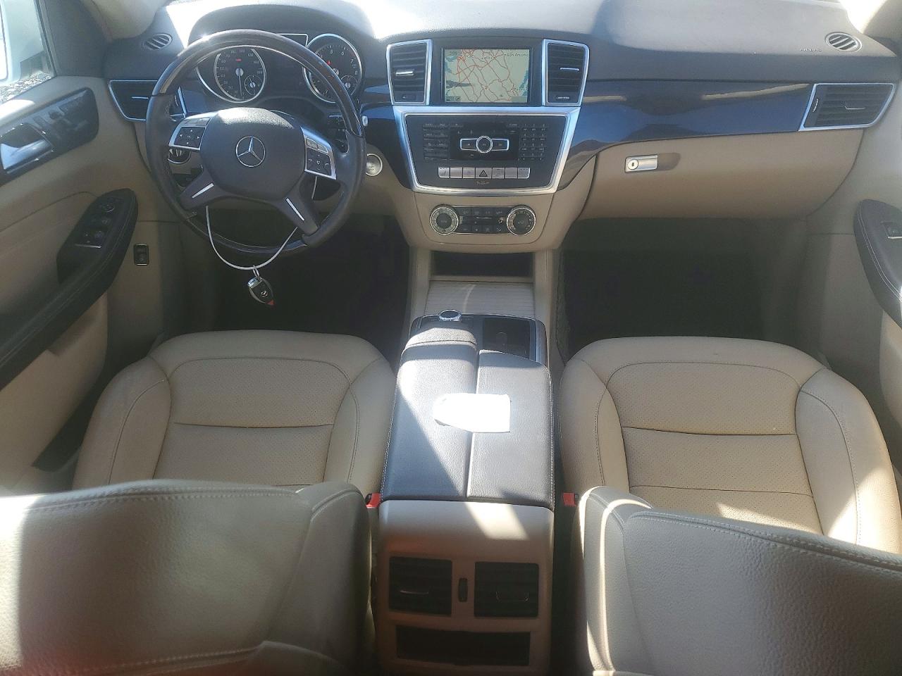 2015 Mercedes-benz Ml 350 4matic White vin: 4JGDA5HB0FA474126