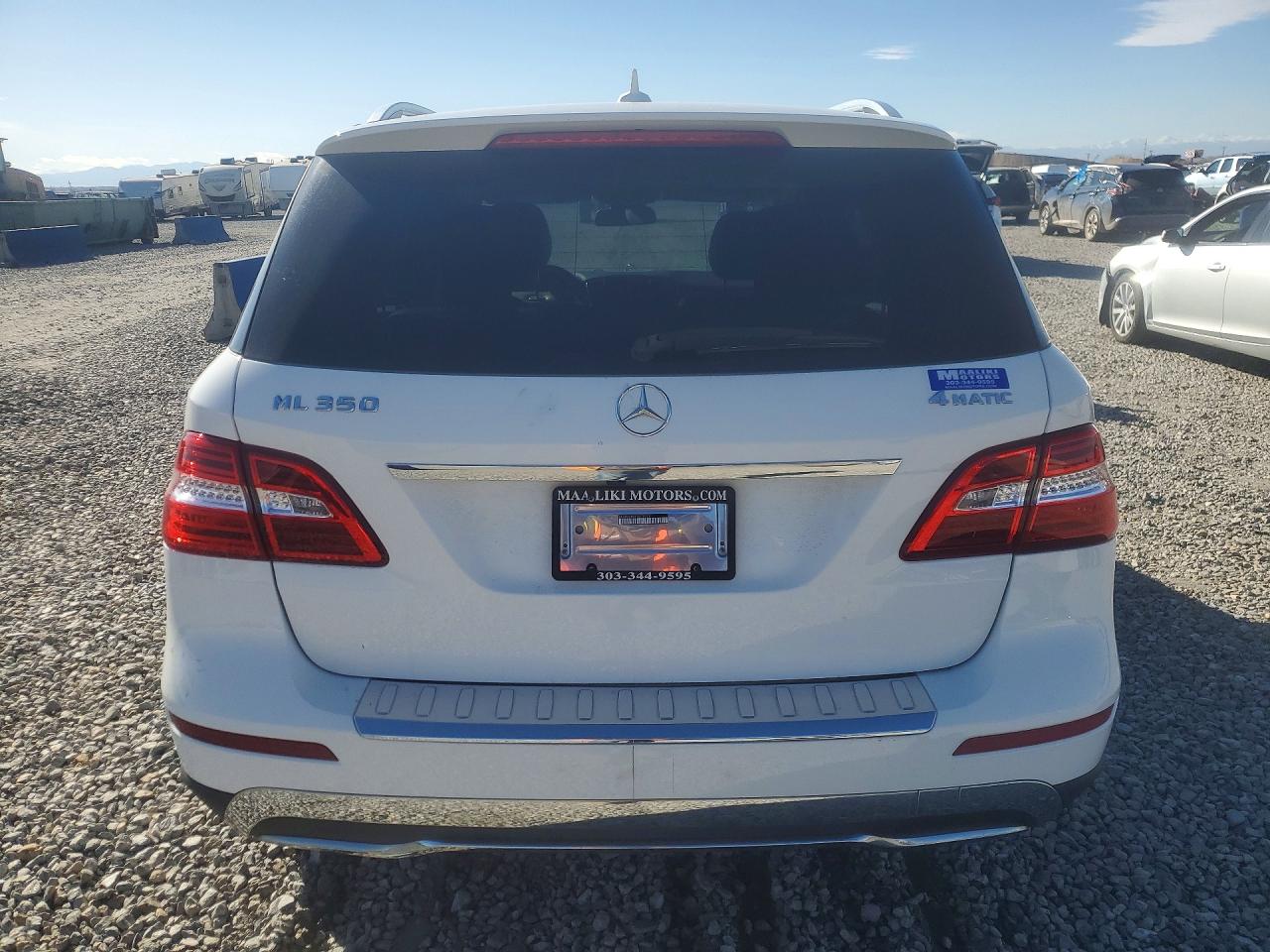 2015 Mercedes-benz Ml 350 4matic White vin: 4JGDA5HB0FA474126