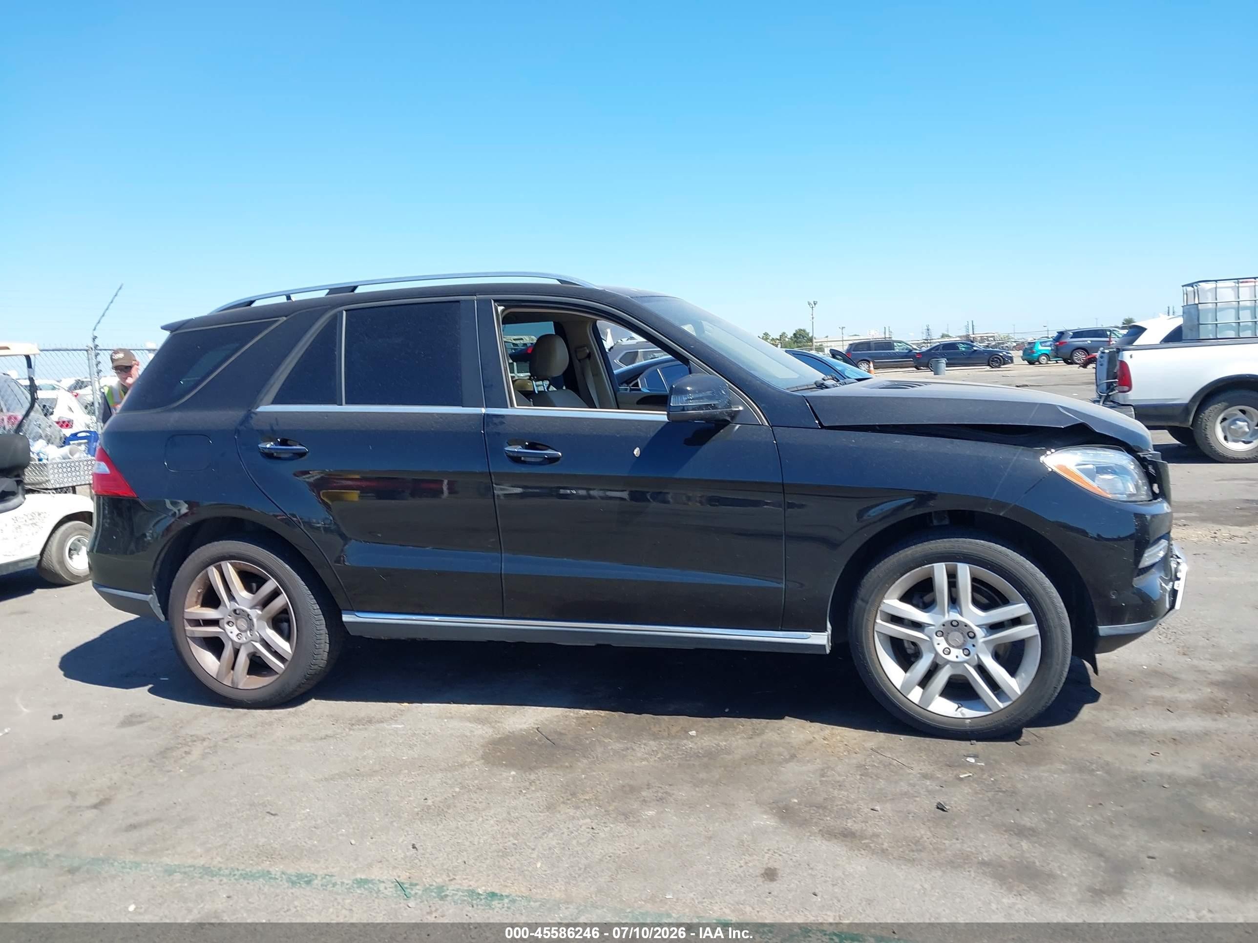 2015 Mercedes-benz Ml 350 4matic Black vin: 4JGDA5HB0FA487734