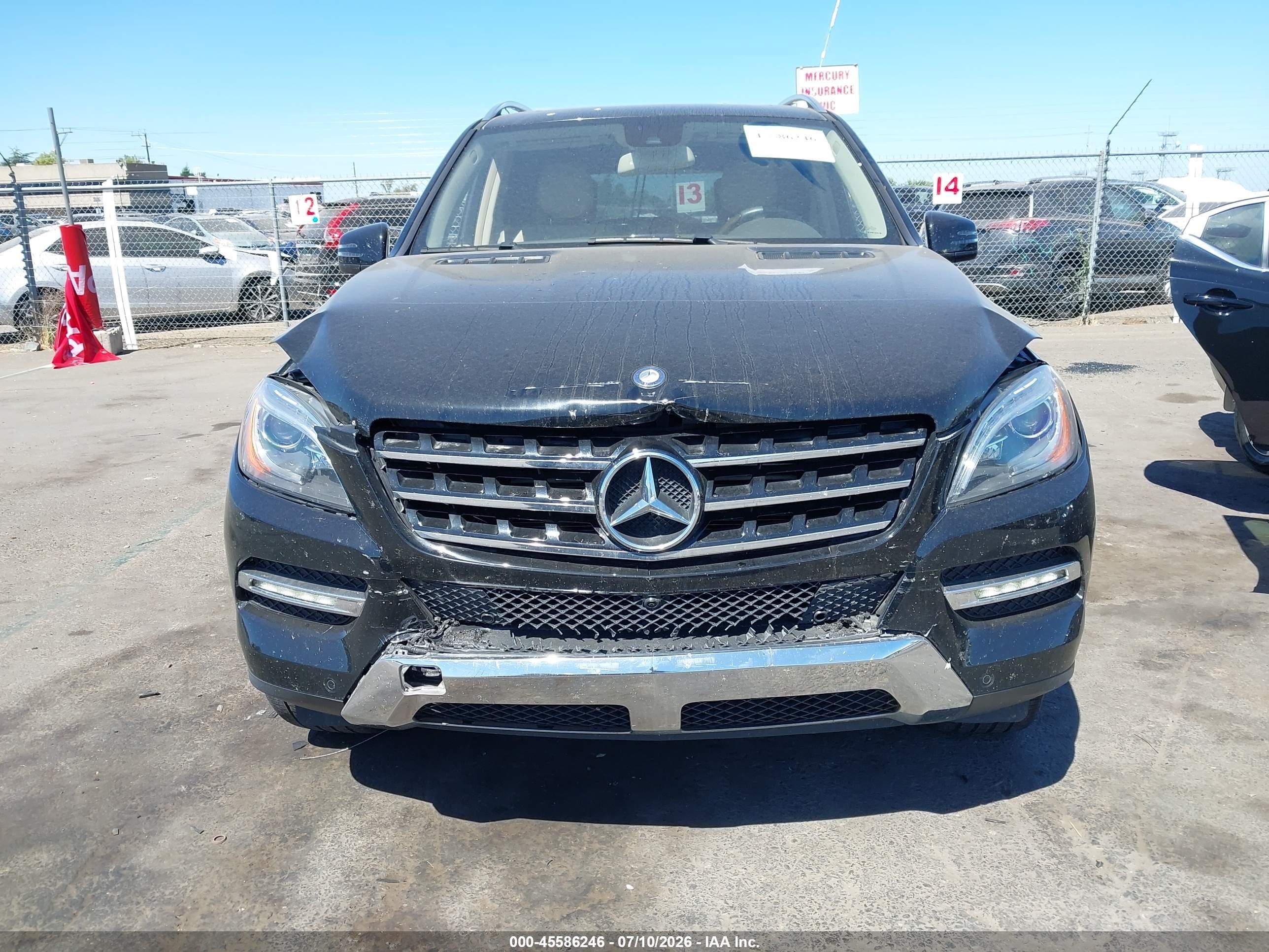 2015 Mercedes-benz Ml 350 4matic Black vin: 4JGDA5HB0FA487734