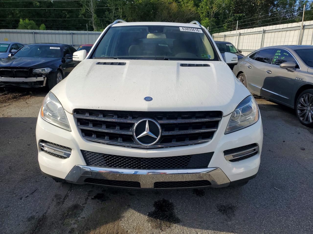 2015 Mercedes-benz Ml 350 4matic White vin: 4JGDA5HB0FA490035