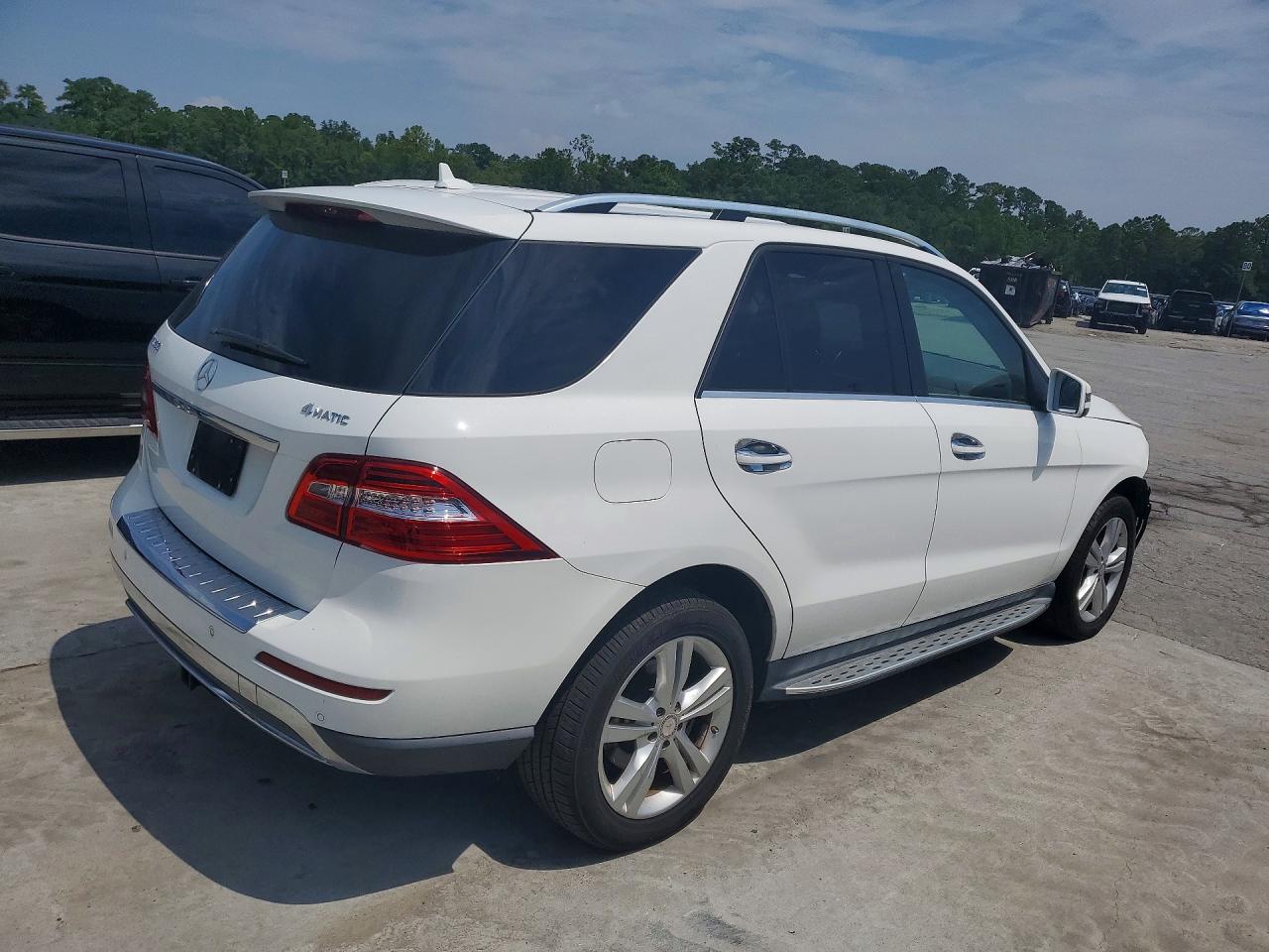 2015 Mercedes-benz Ml 350 4matic White vin: 4JGDA5HB0FA507044