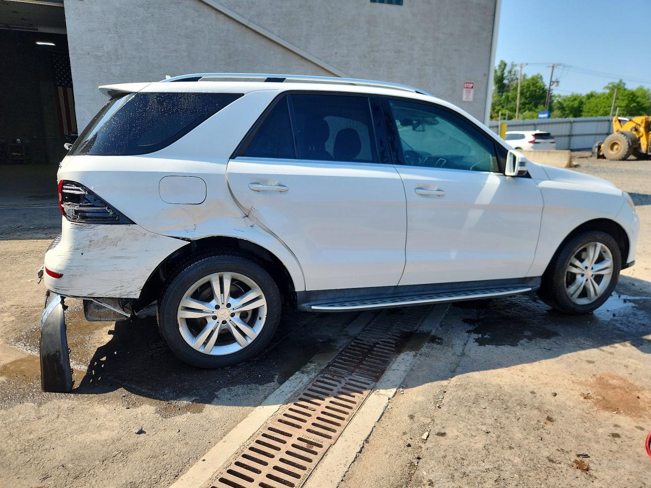 2015 Mercedes-benz Ml 350 4matic White vin: 4JGDA5HB0FA519498