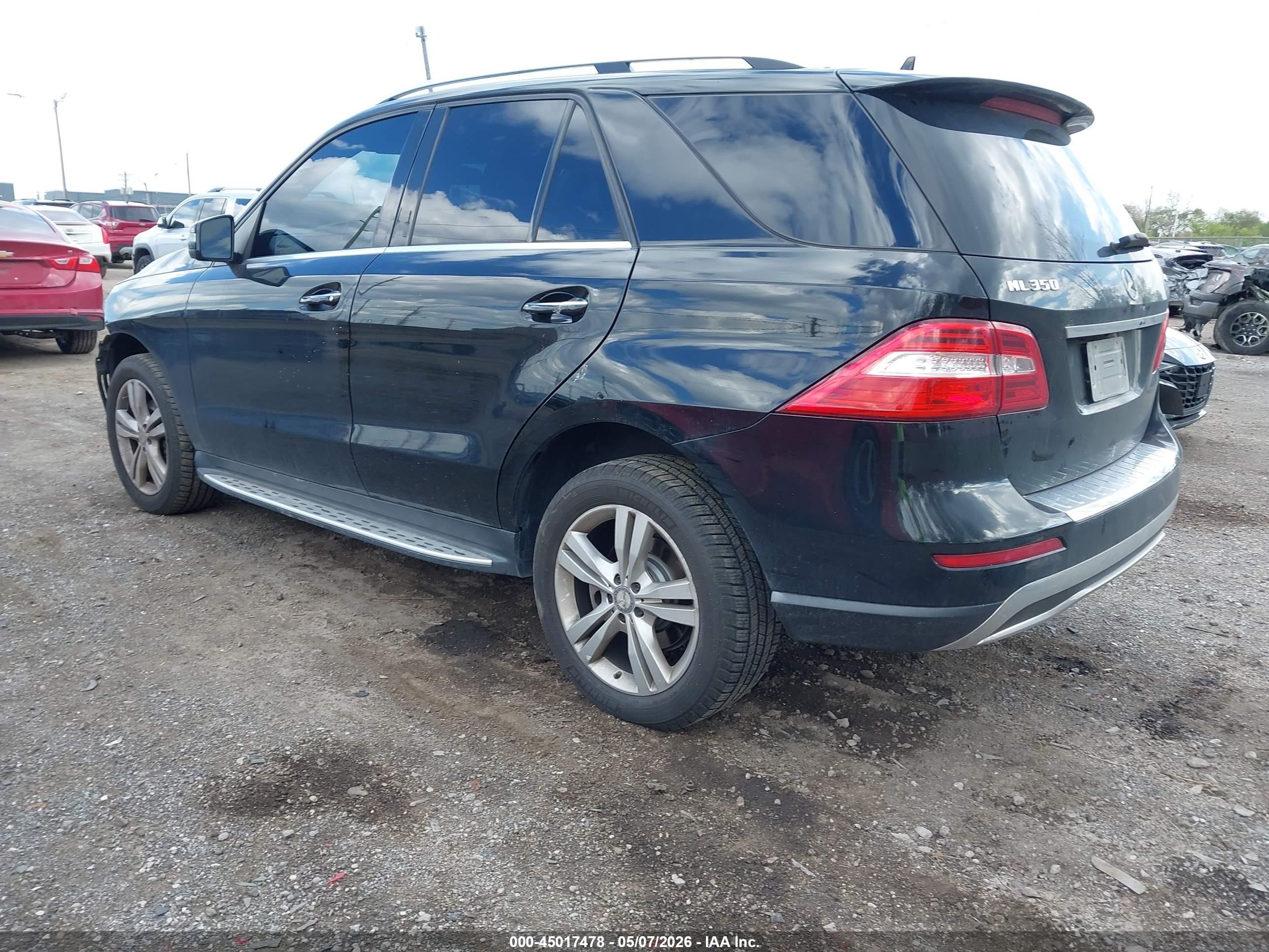 2015 Mercedes-benz Ml 350 4matic Black vin: 4JGDA5HB0FA529576