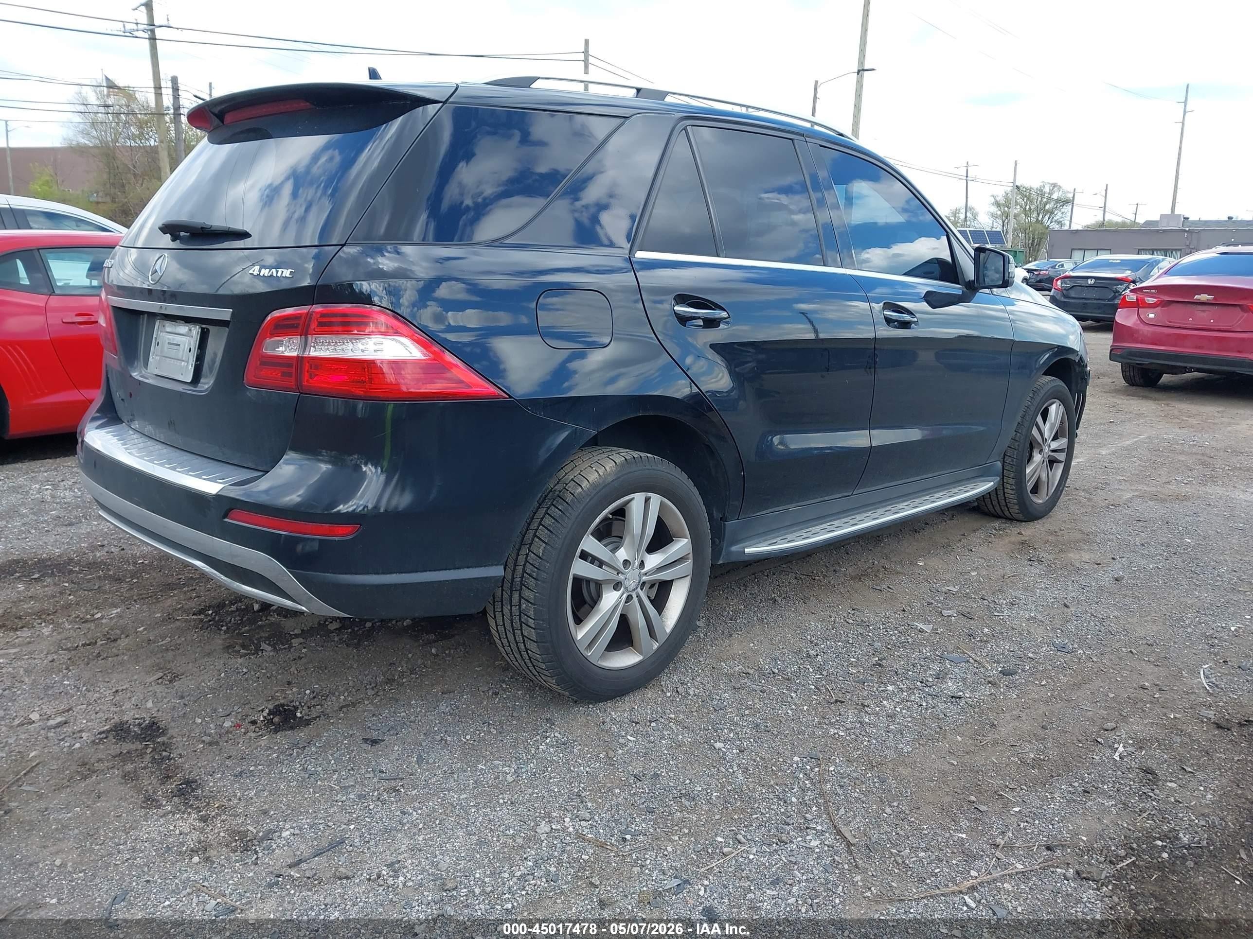 2015 Mercedes-benz Ml 350 4matic Black vin: 4JGDA5HB0FA529576