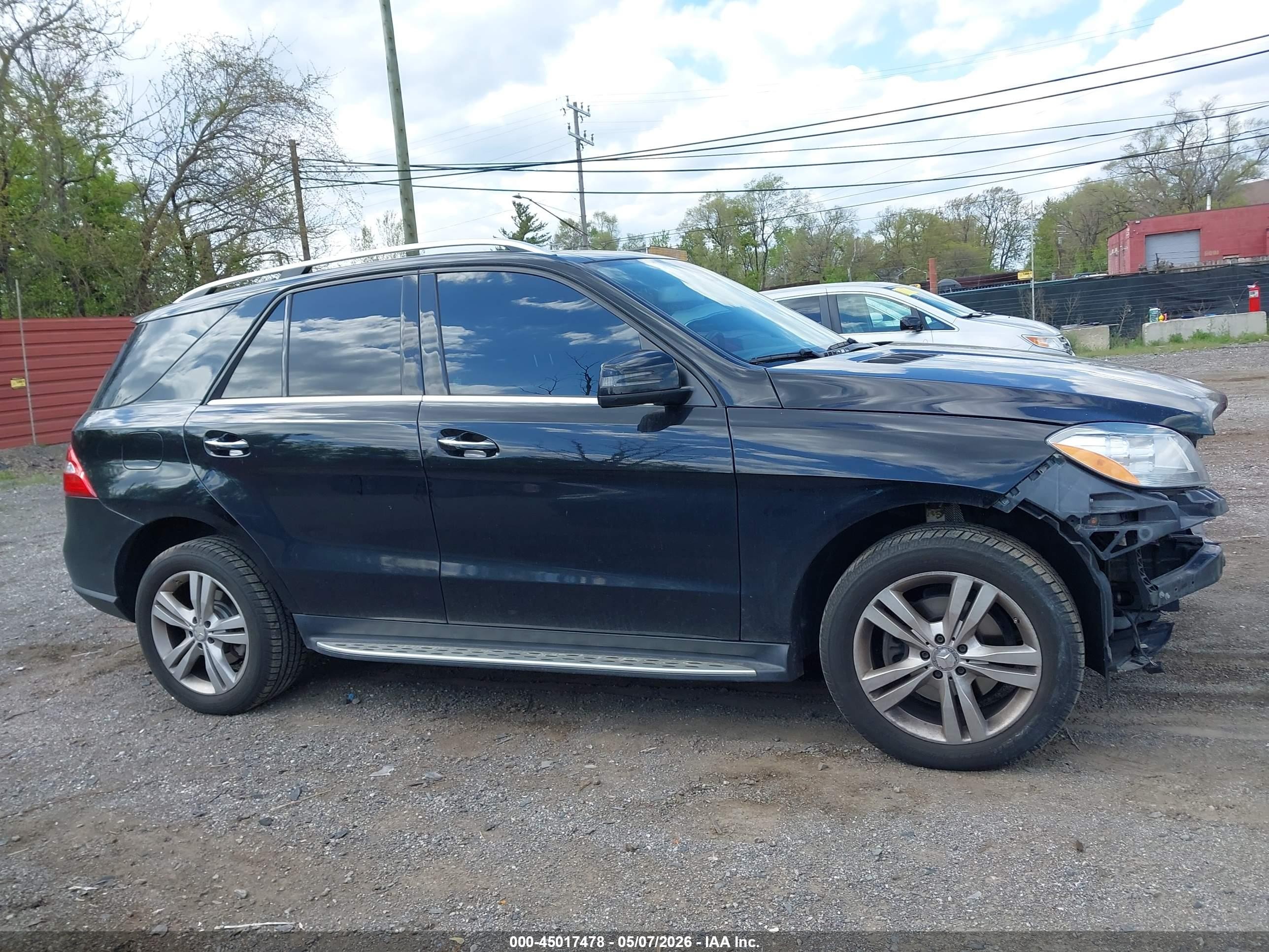 2015 Mercedes-benz Ml 350 4matic Black vin: 4JGDA5HB0FA529576