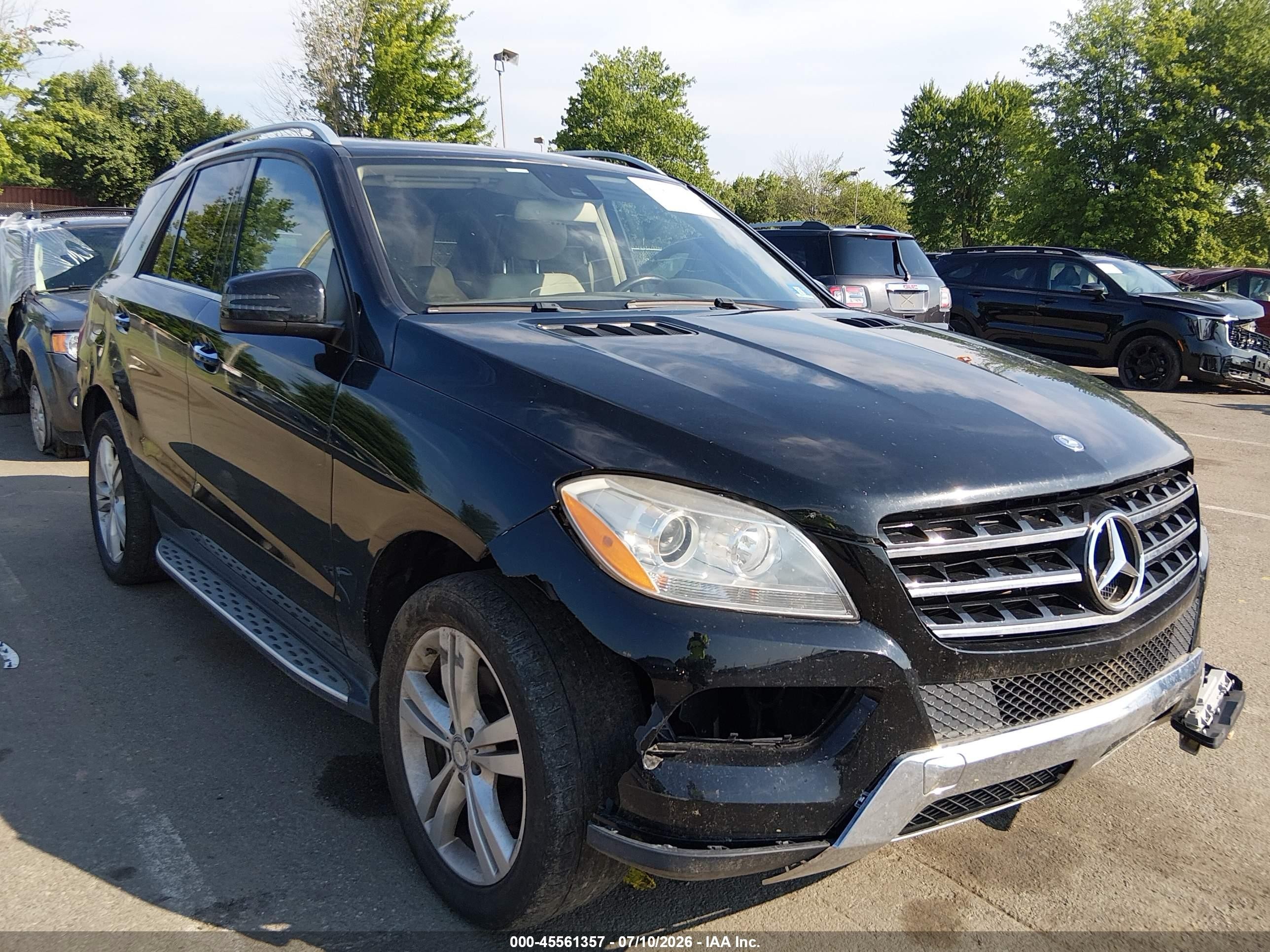 2015 Mercedes-benz Ml 350 4matic Black vin: 4JGDA5HB0FA549570