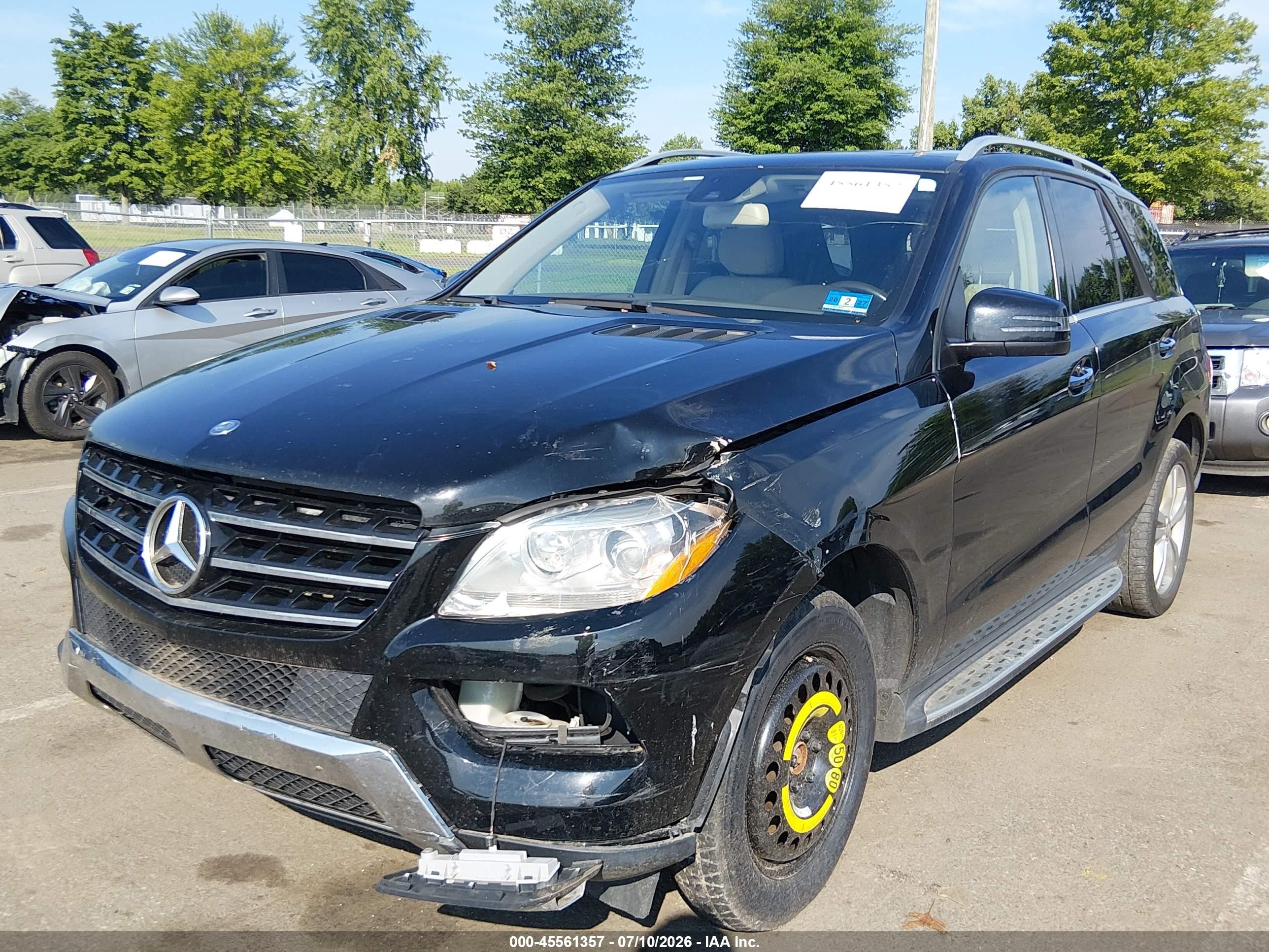2015 Mercedes-benz Ml 350 4matic Black vin: 4JGDA5HB0FA549570