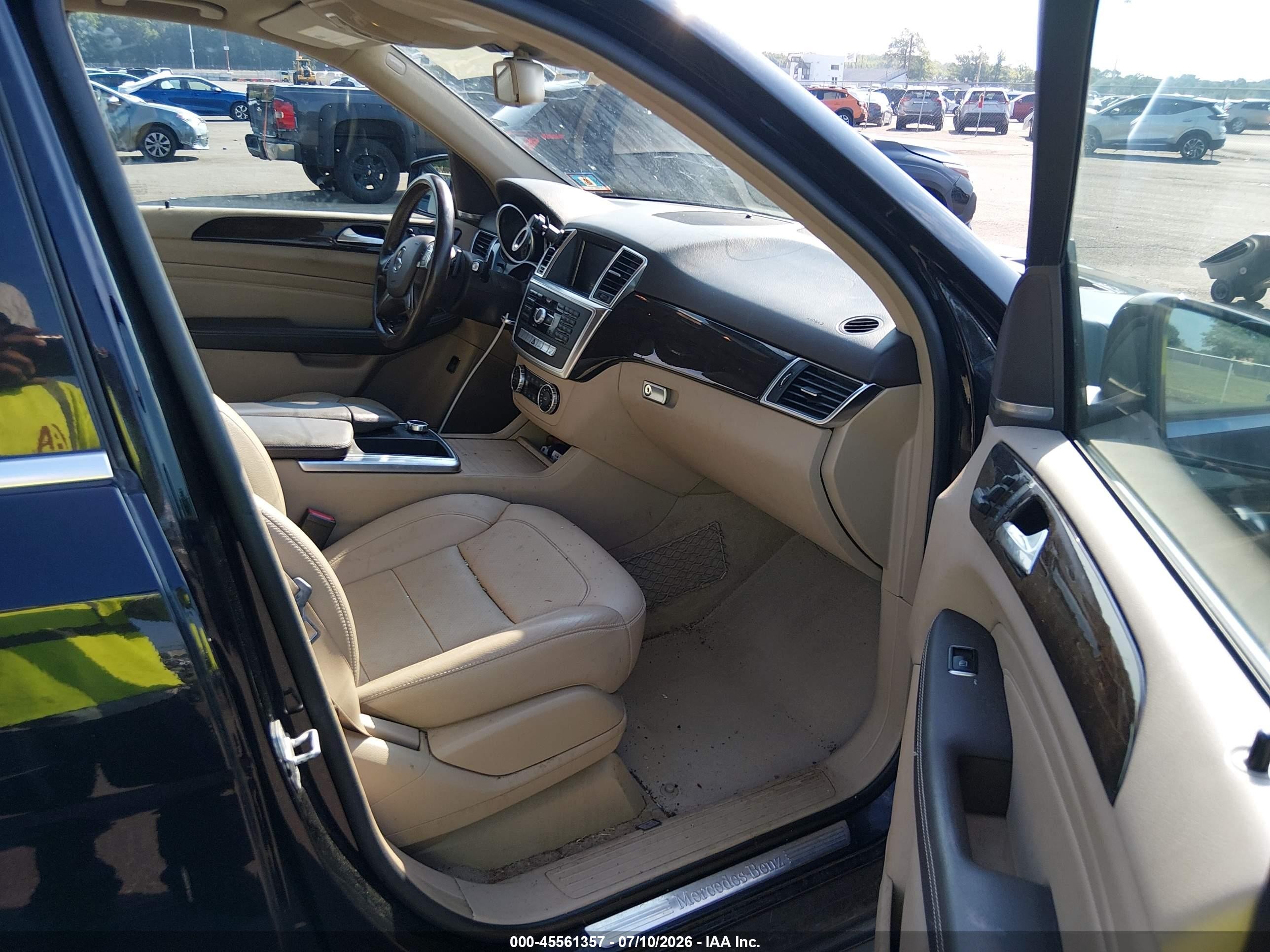 2015 Mercedes-benz Ml 350 4matic Black vin: 4JGDA5HB0FA549570