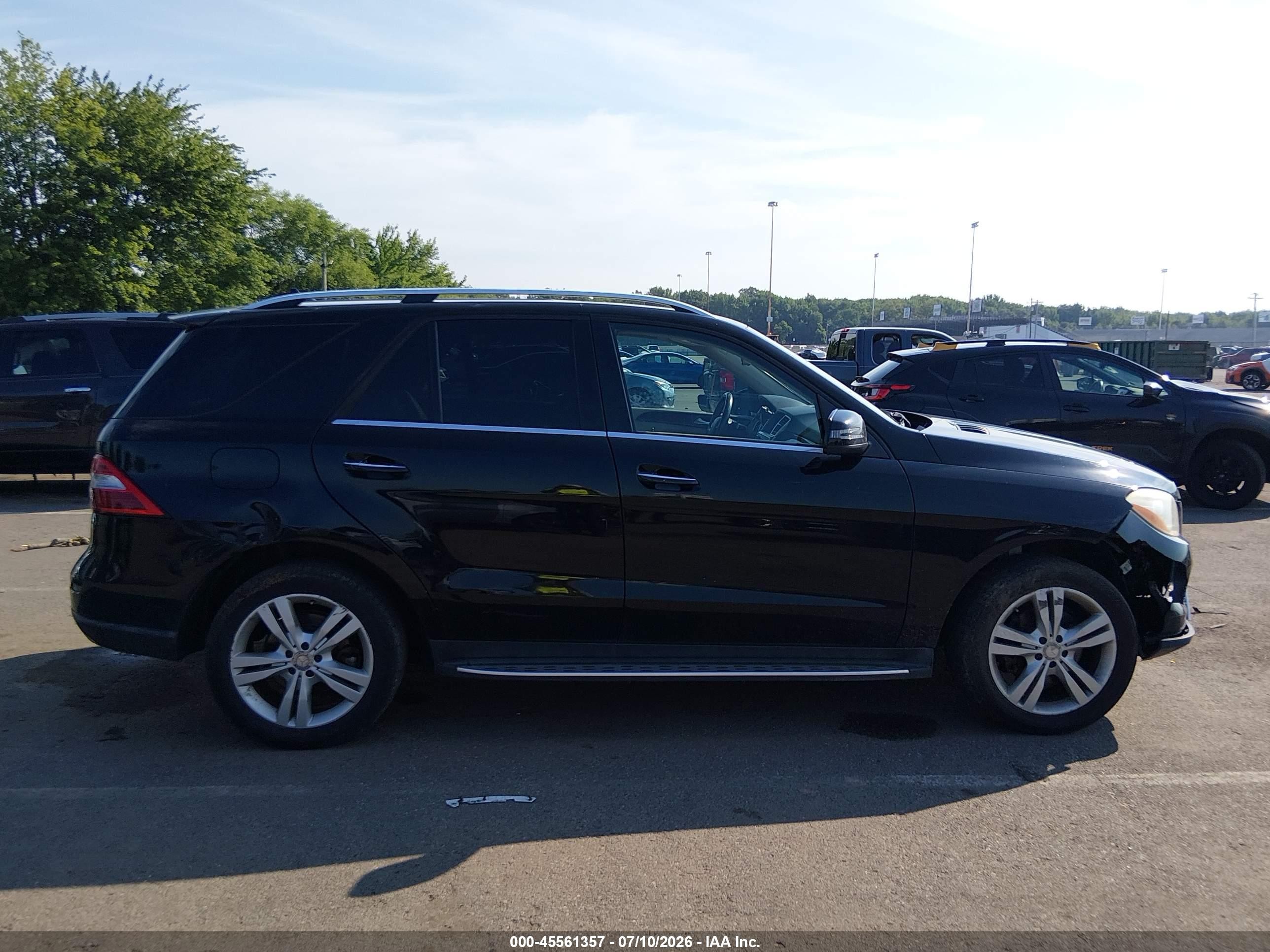 2015 Mercedes-benz Ml 350 4matic Black vin: 4JGDA5HB0FA549570