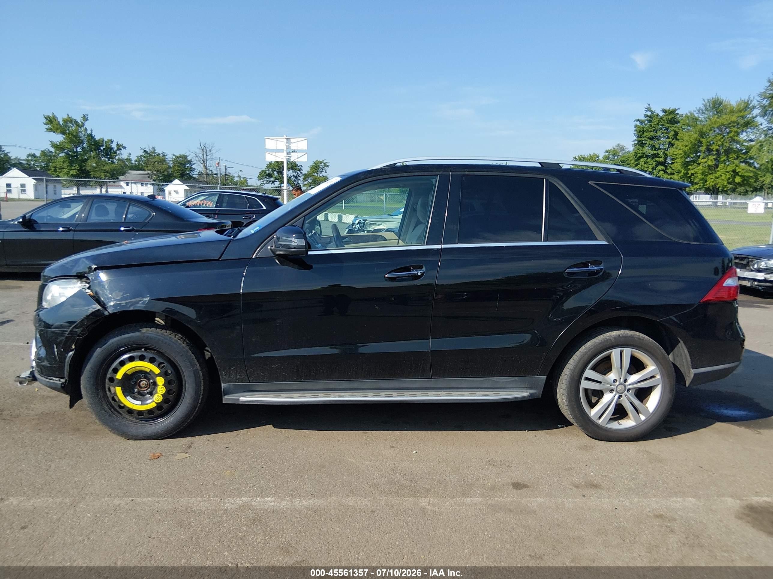2015 Mercedes-benz Ml 350 4matic Black vin: 4JGDA5HB0FA549570