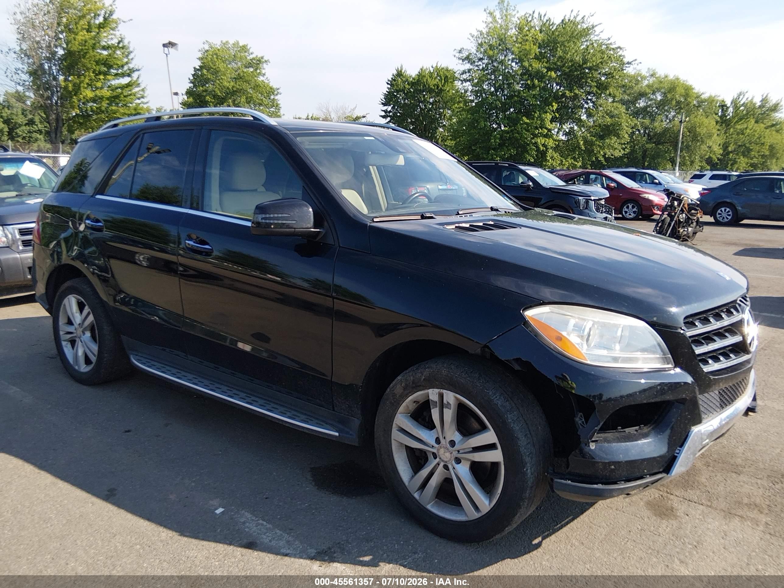 2015 Mercedes-benz Ml 350 4matic Black vin: 4JGDA5HB0FA549570