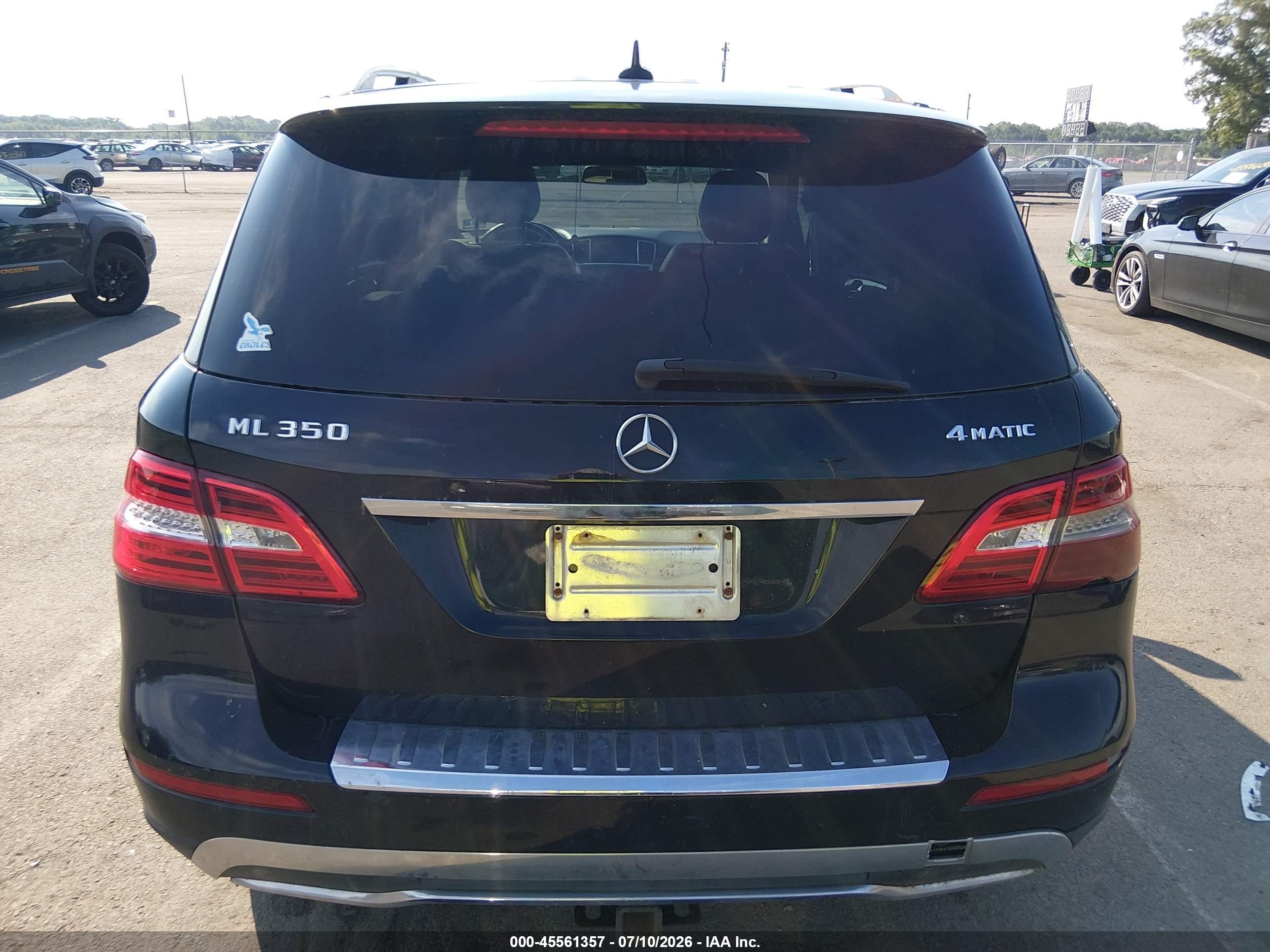 2015 Mercedes-benz Ml 350 4matic Black vin: 4JGDA5HB0FA549570
