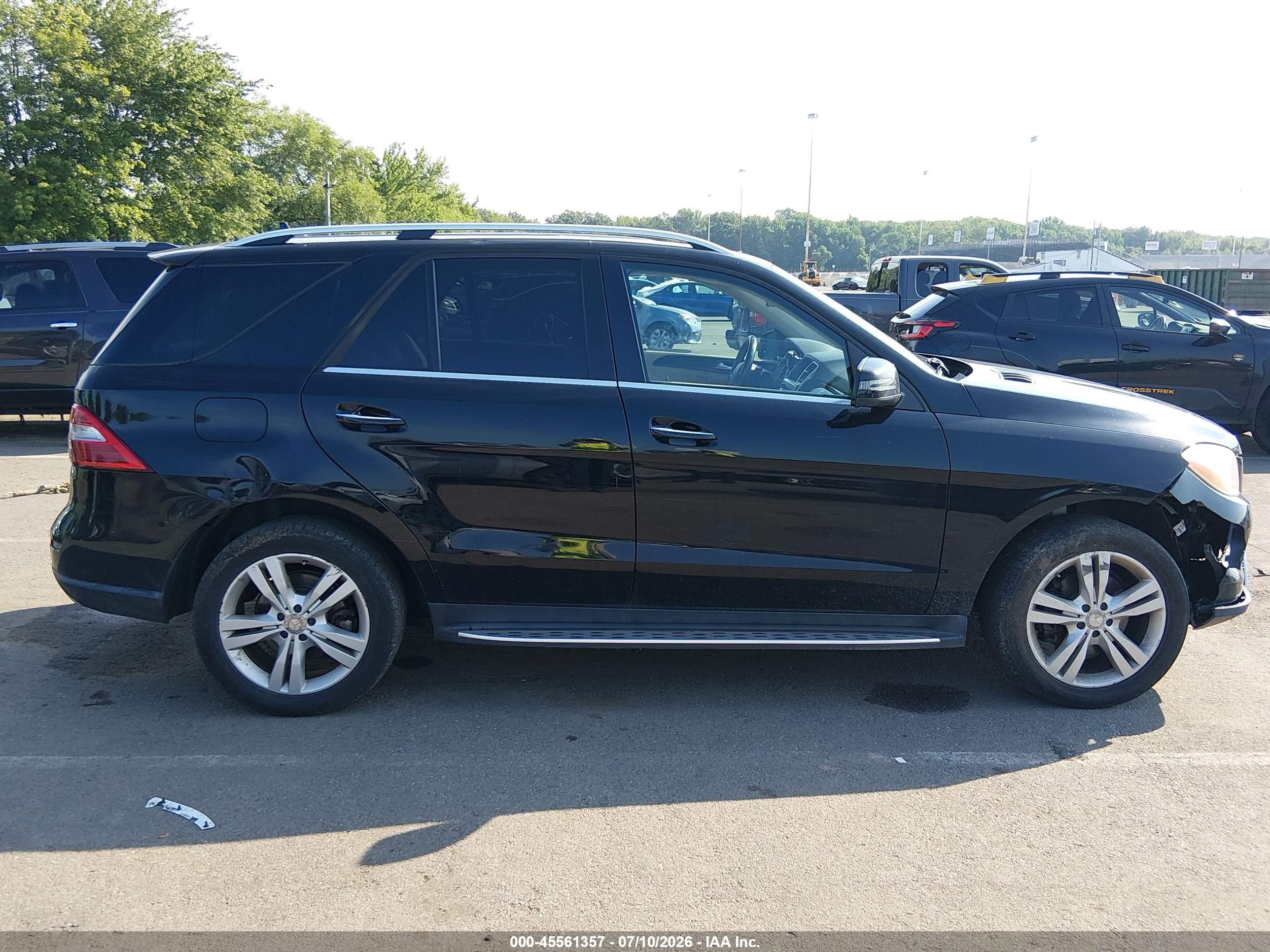 2015 Mercedes-benz Ml 350 4matic Black vin: 4JGDA5HB0FA549570
