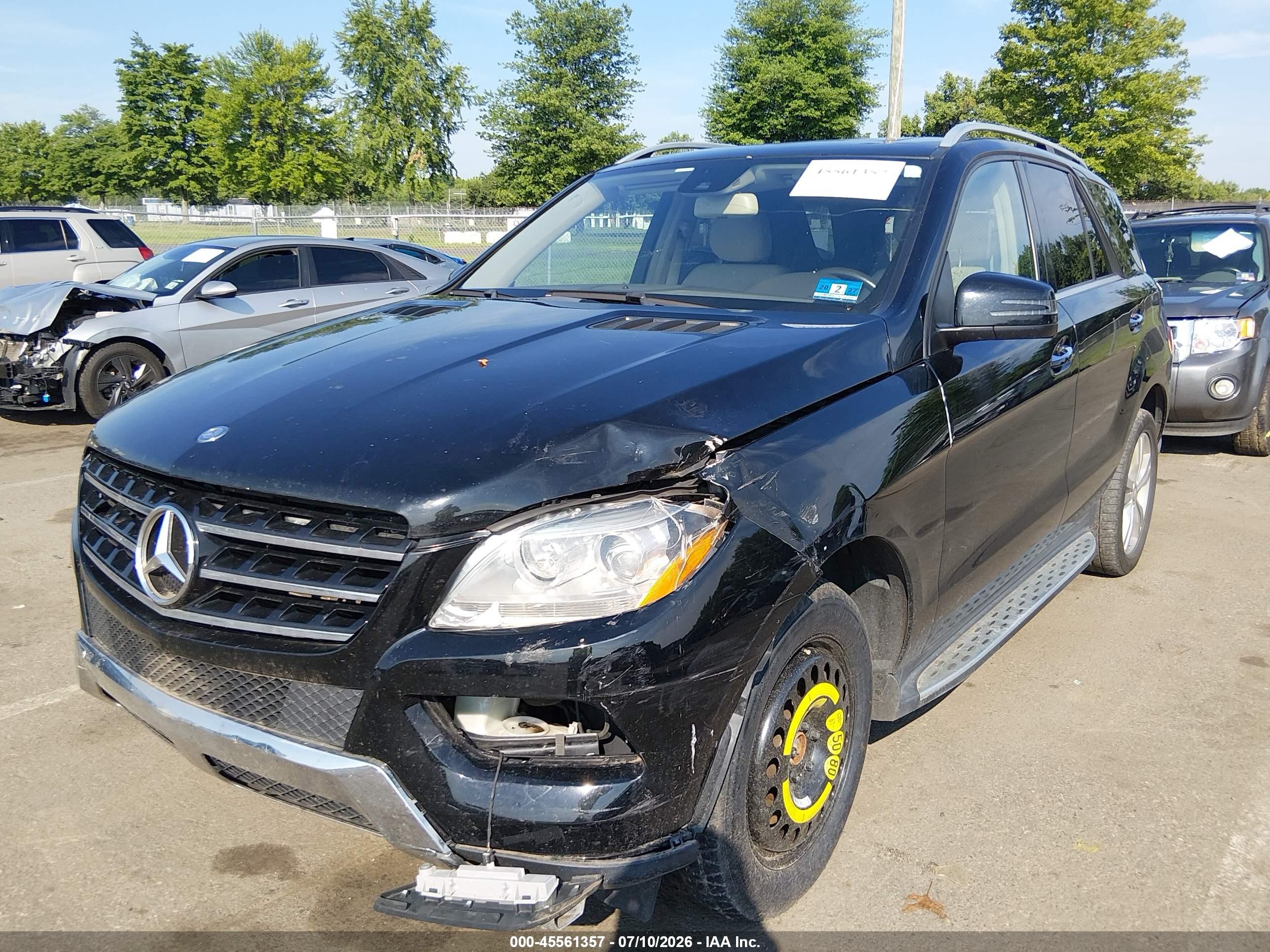 2015 Mercedes-benz Ml 350 4matic Black vin: 4JGDA5HB0FA549570